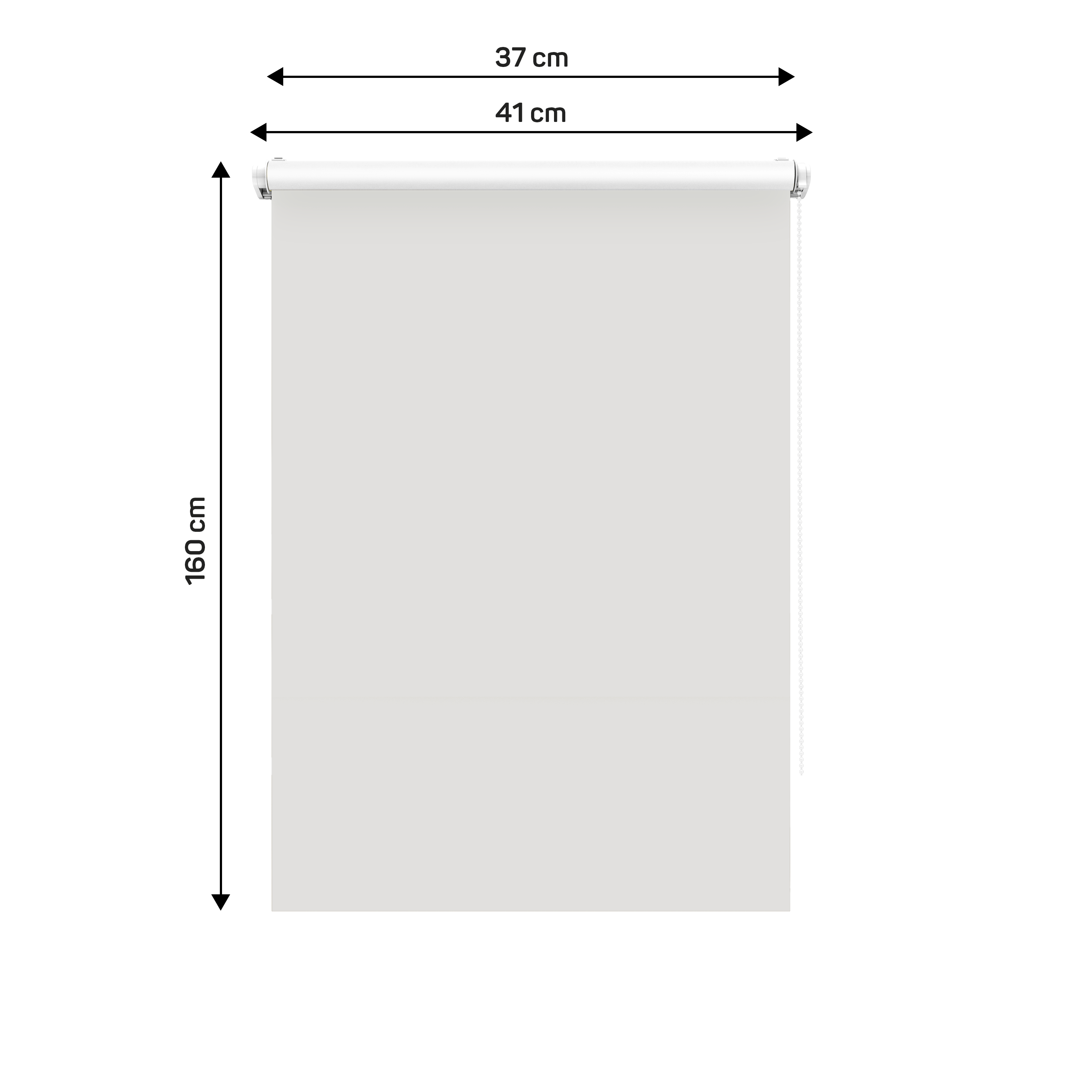 Roleta zaciemniająca Santos 37 x 160 cm biała Inspire - 14