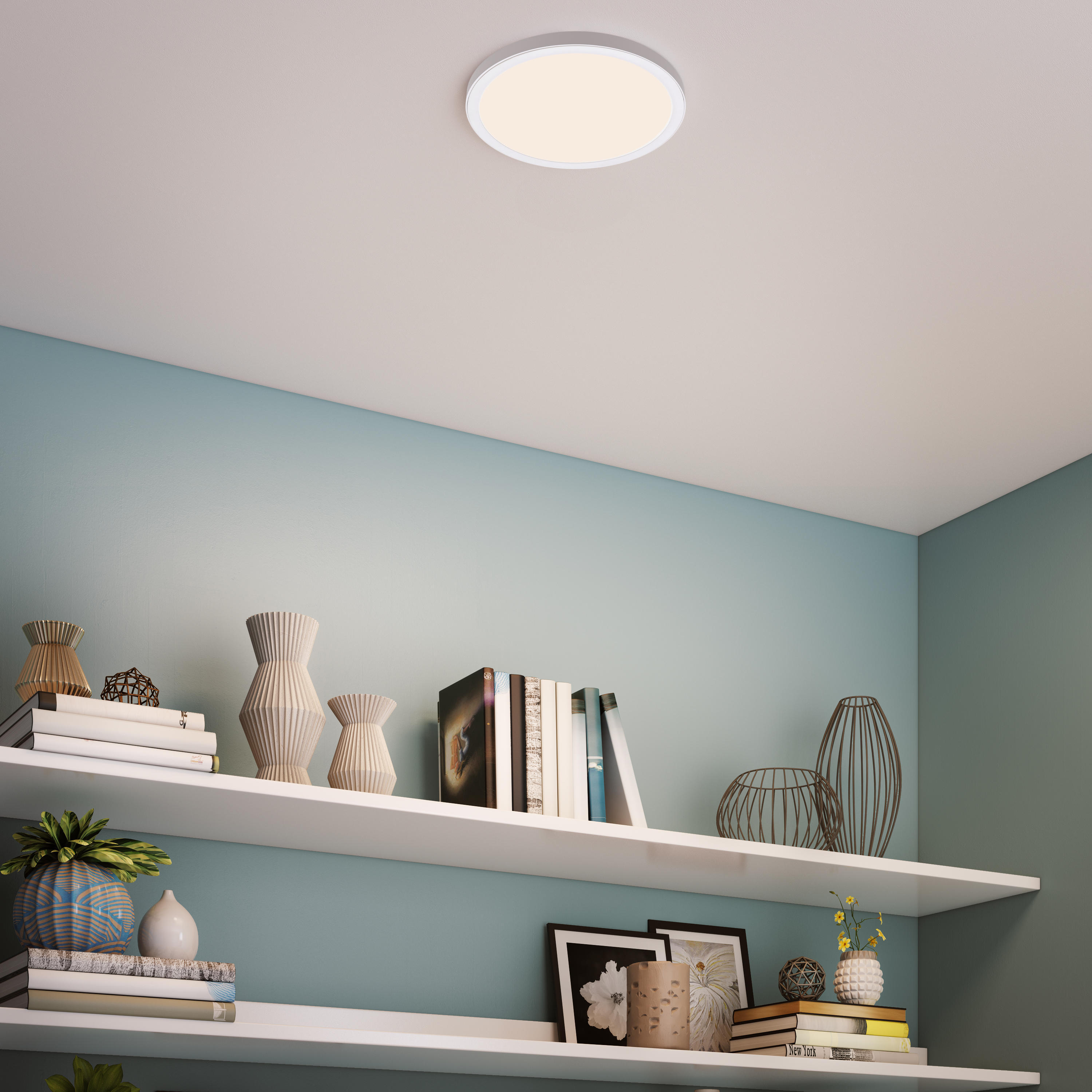 Kit 1 spot à encastrer/à fixer Manoa led intégrée blanc chaud/neutre D22.5 blanc - 2
