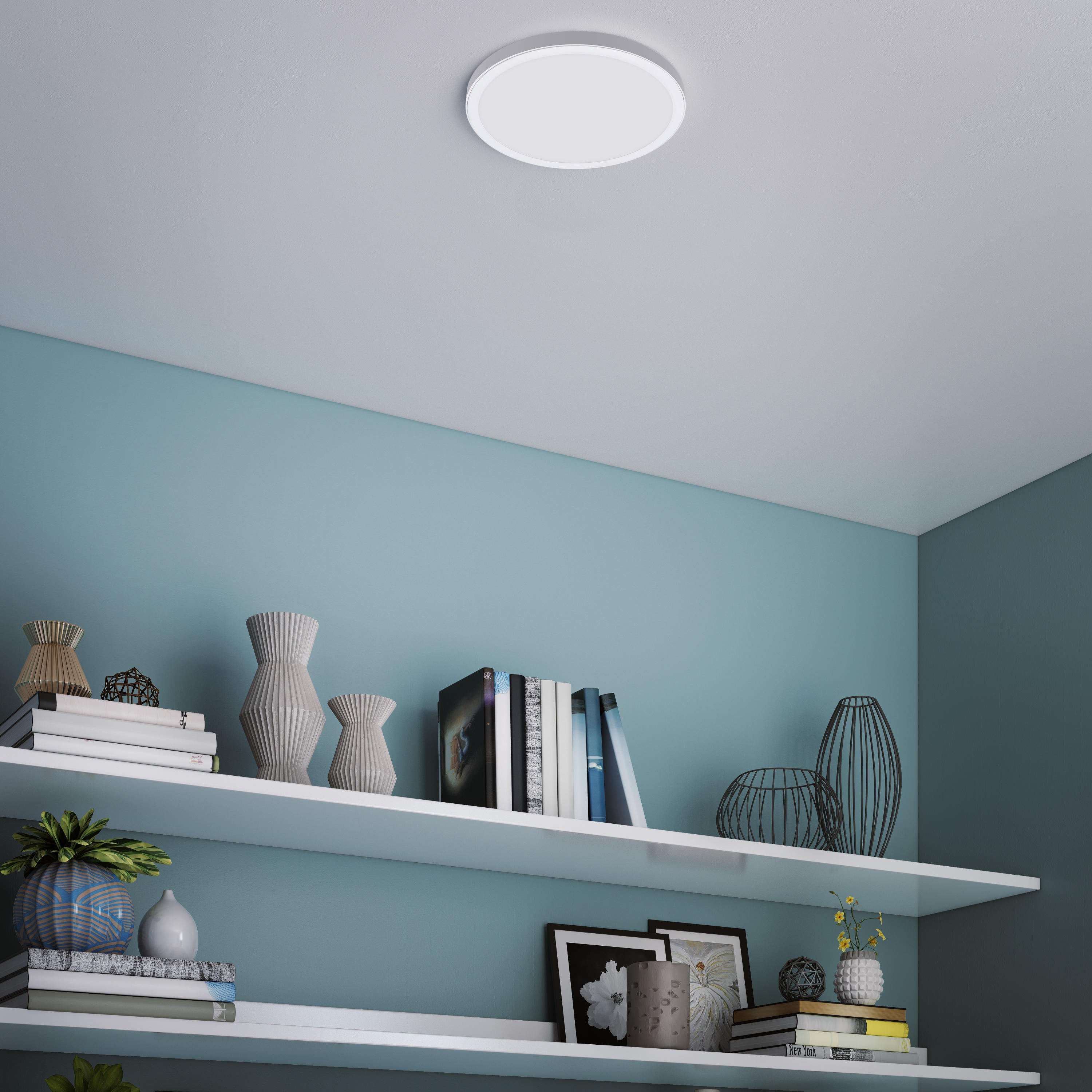 Kit 1 spot à encastrer/à fixer Manoa led intégrée blanc chaud/neutre D22.5 blanc - 3