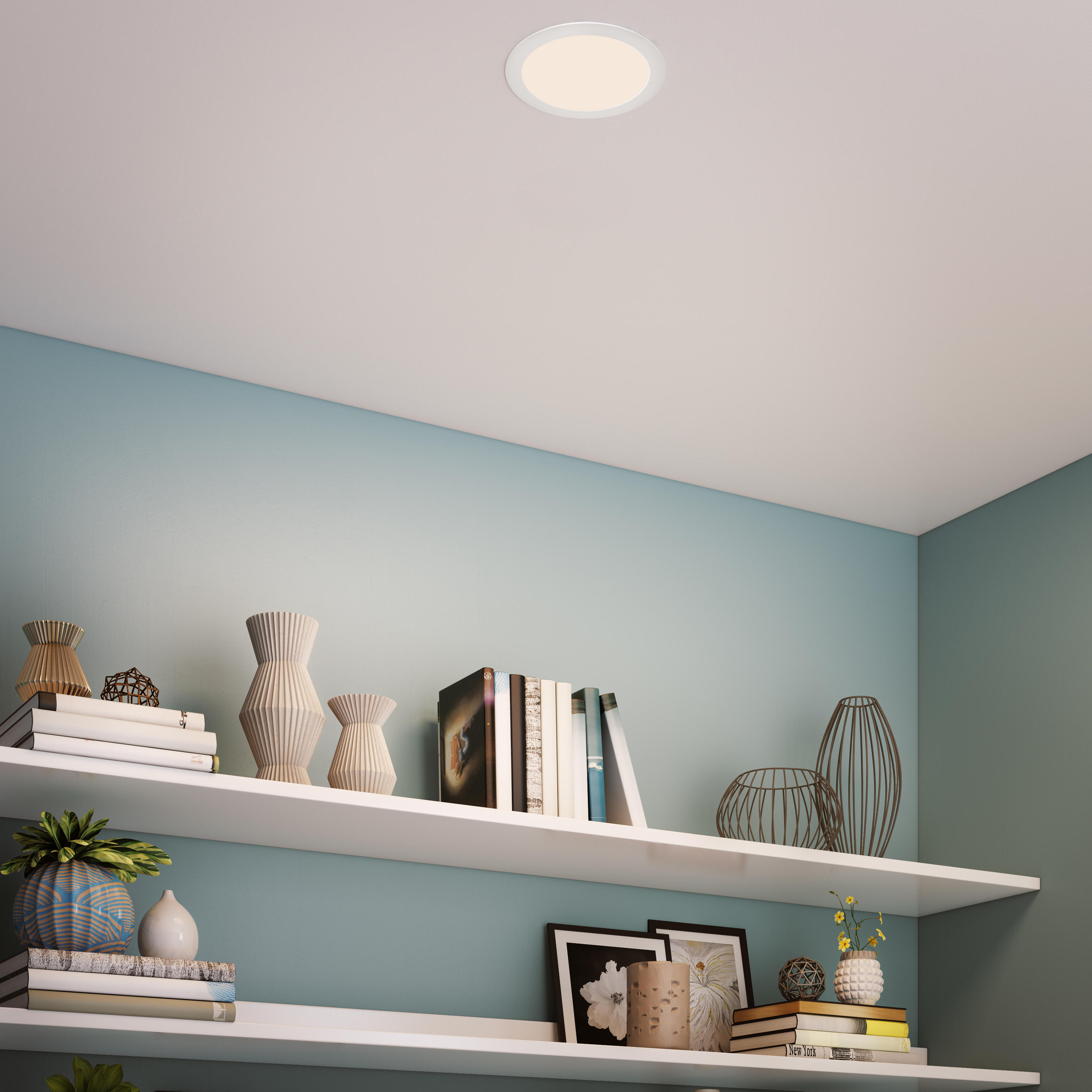 Spot à encastrer Extraflat led, changement d'intensité et de blancs, D22.5 blanc - 5