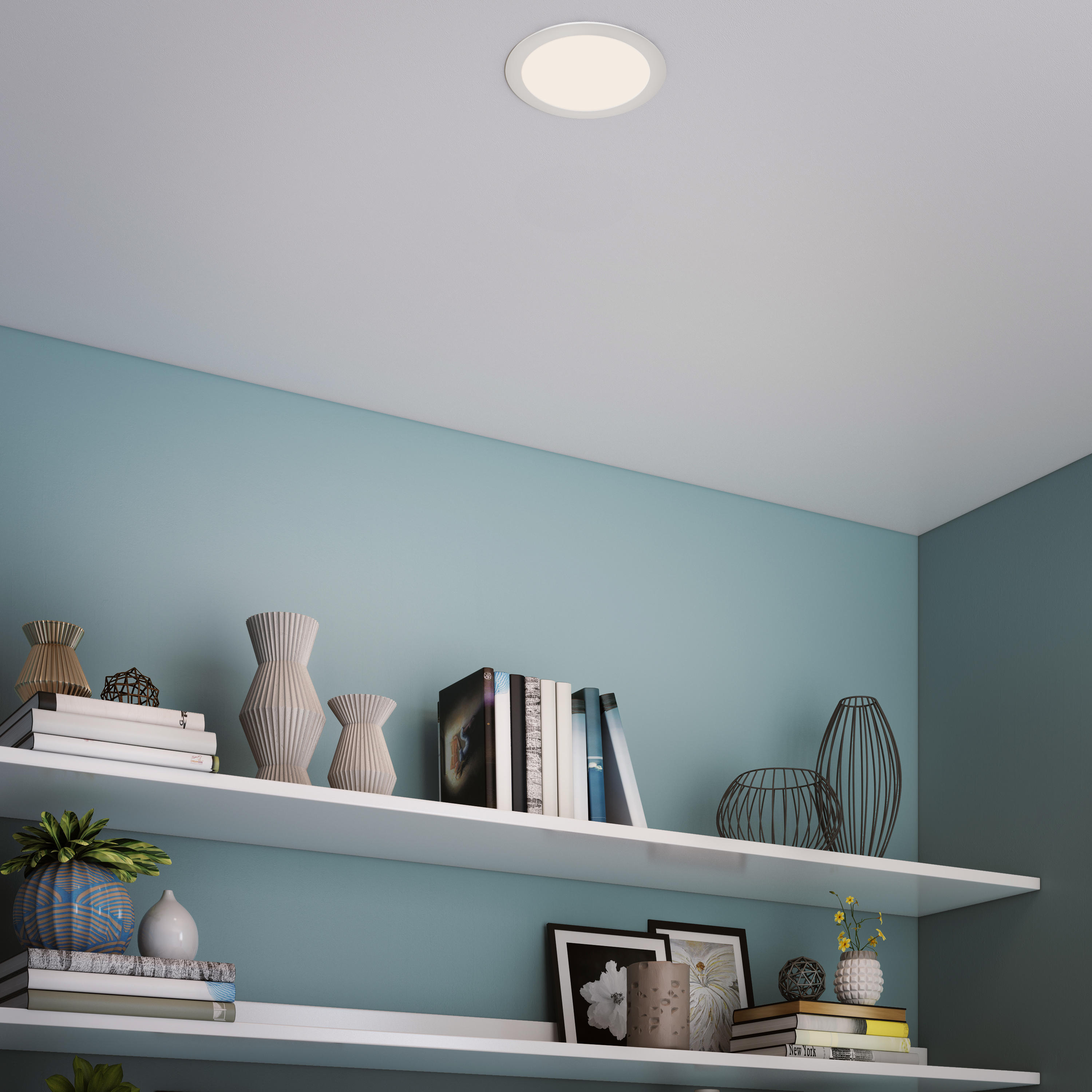 Spot à encastrer Extraflat led, changement d'intensité et de blancs, D22.5 blanc - 4