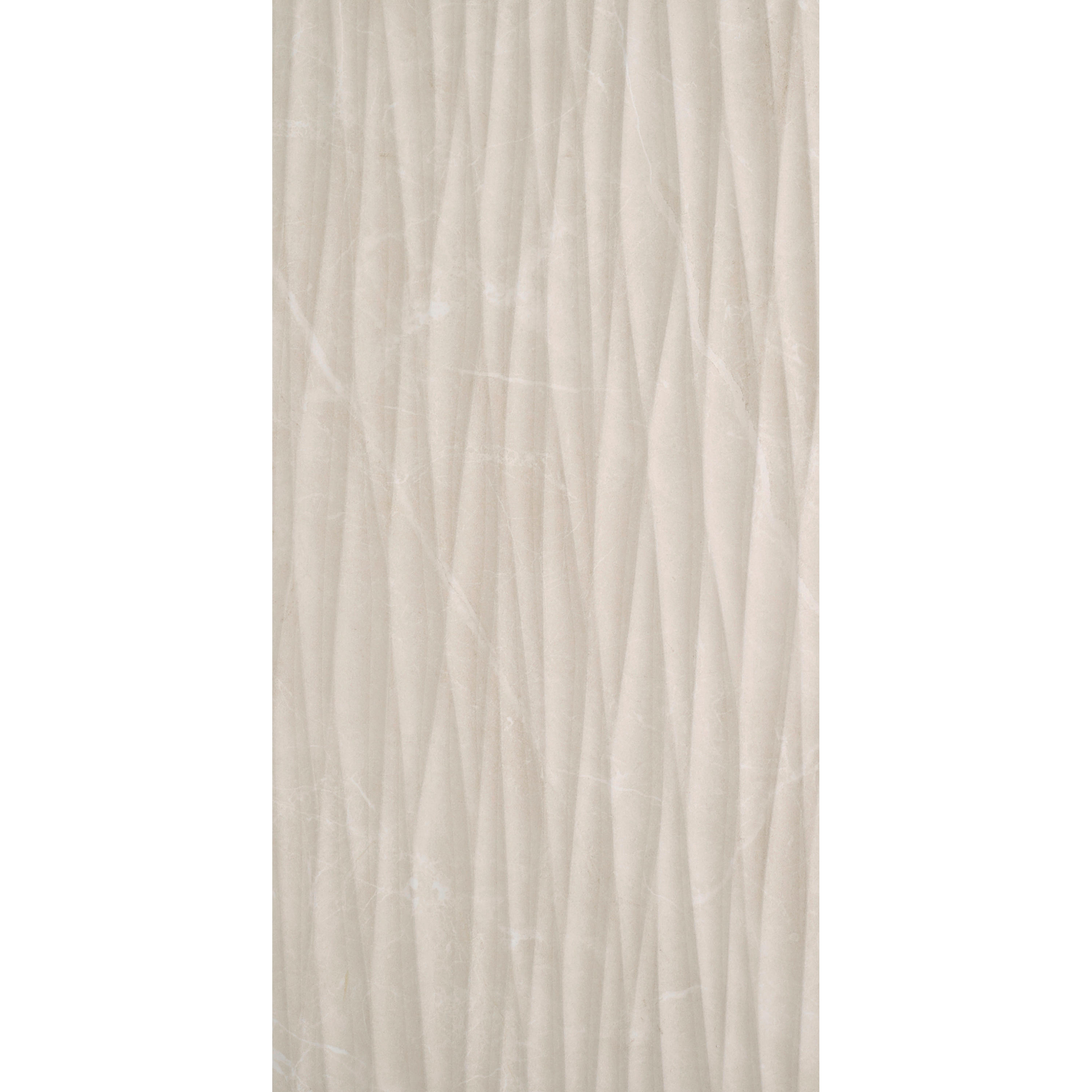 Carrelage mur intérieur effet relief/marbre beige Windsor l.30 x L.60 cm ARTENS - 5