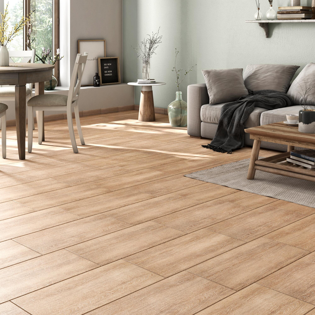 Carrelage sol intérieur / mur intérieur effet bois marron Branch l.30.5 x L.61.3