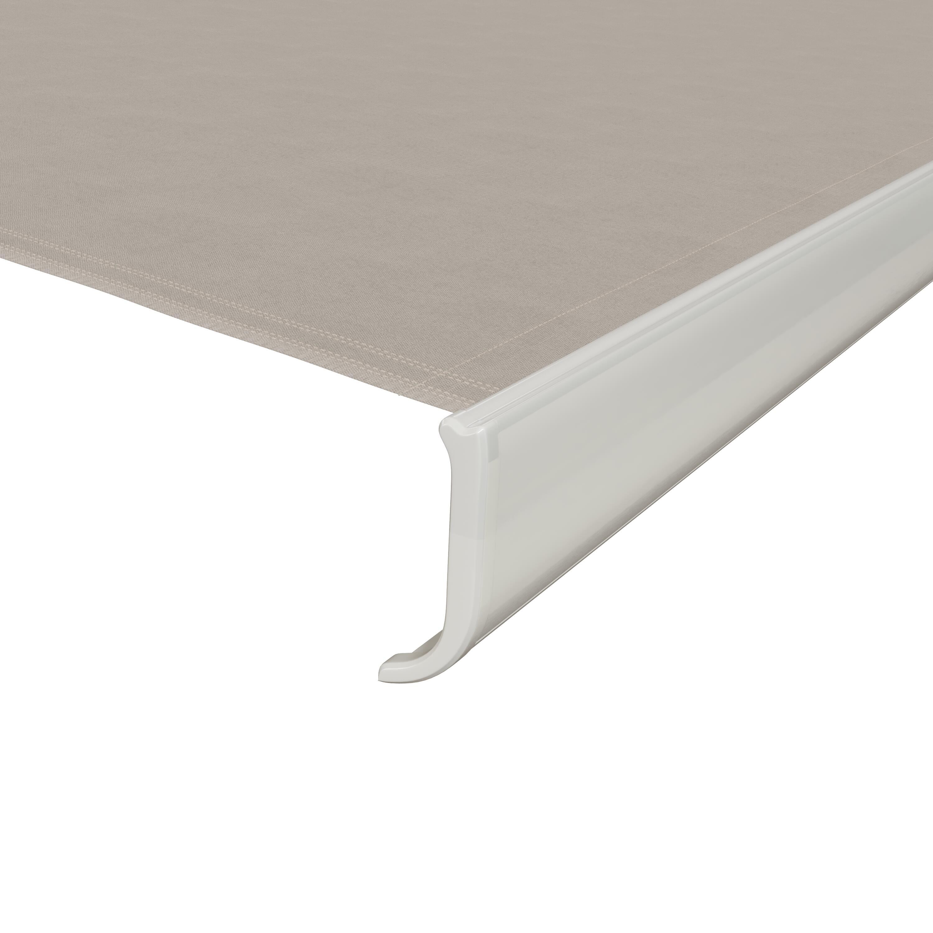 Store banne manuel 2.95 x 2 m Nori S blanc, toile acrylique beige - 10