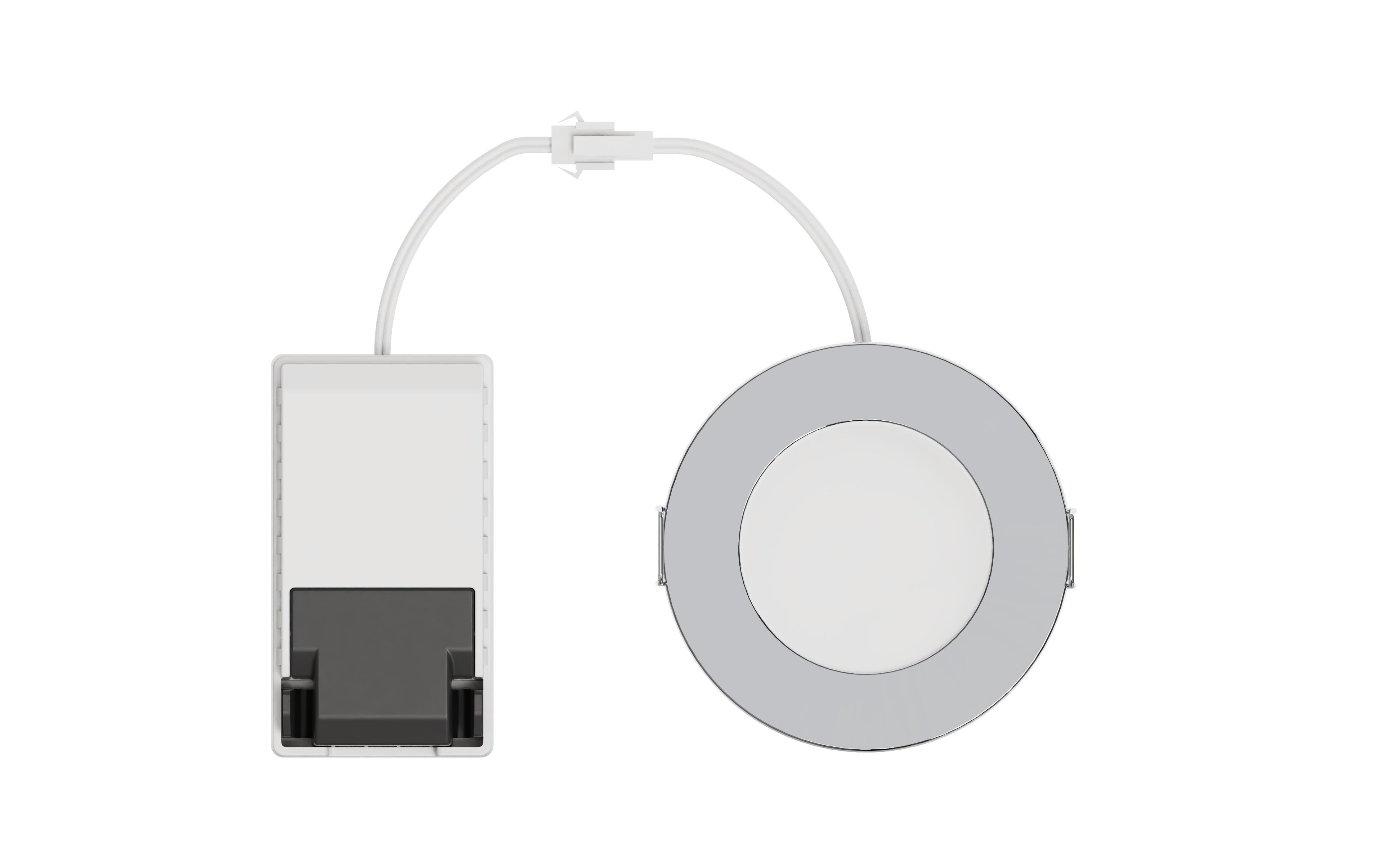 Kit 1 spot à encastrer salle de bains Kilia led intégrée 3000K INSPIRE chrome - 3