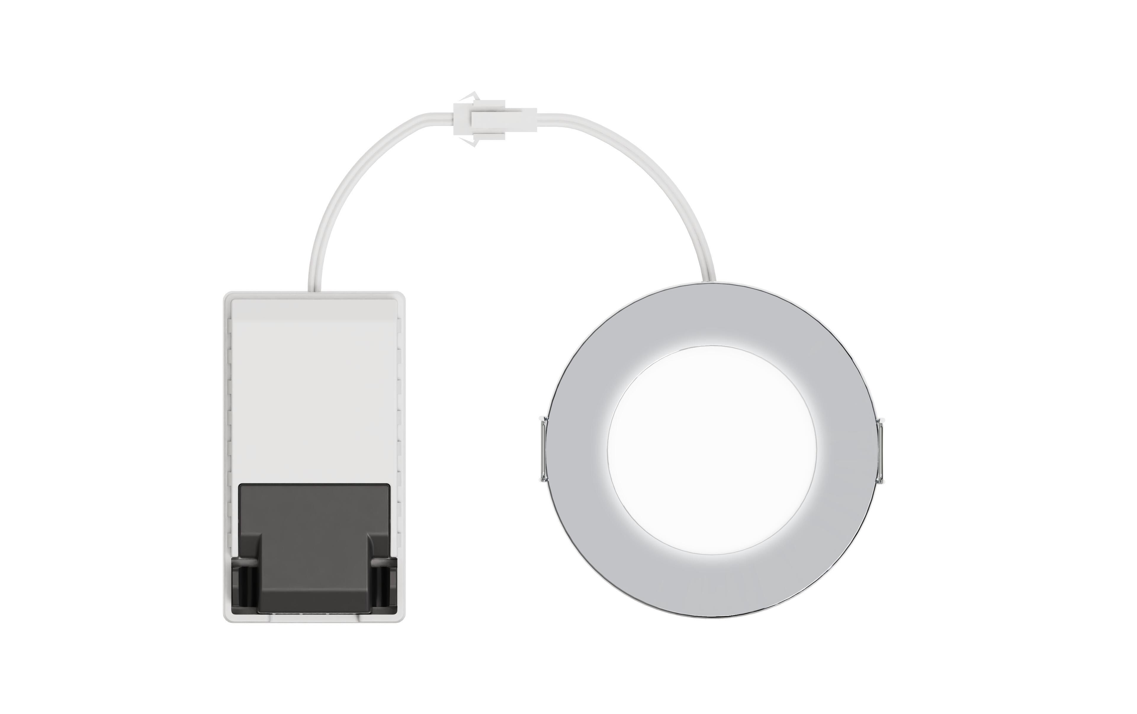 Kit 1 spot à encastrer salle de bains Kilia led intégrée 3000K INSPIRE chrome - 2