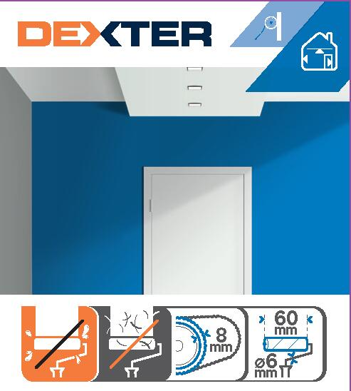 Minirouleau toute peinture pour mur lisse, DEXTER, l.60 mm - 4