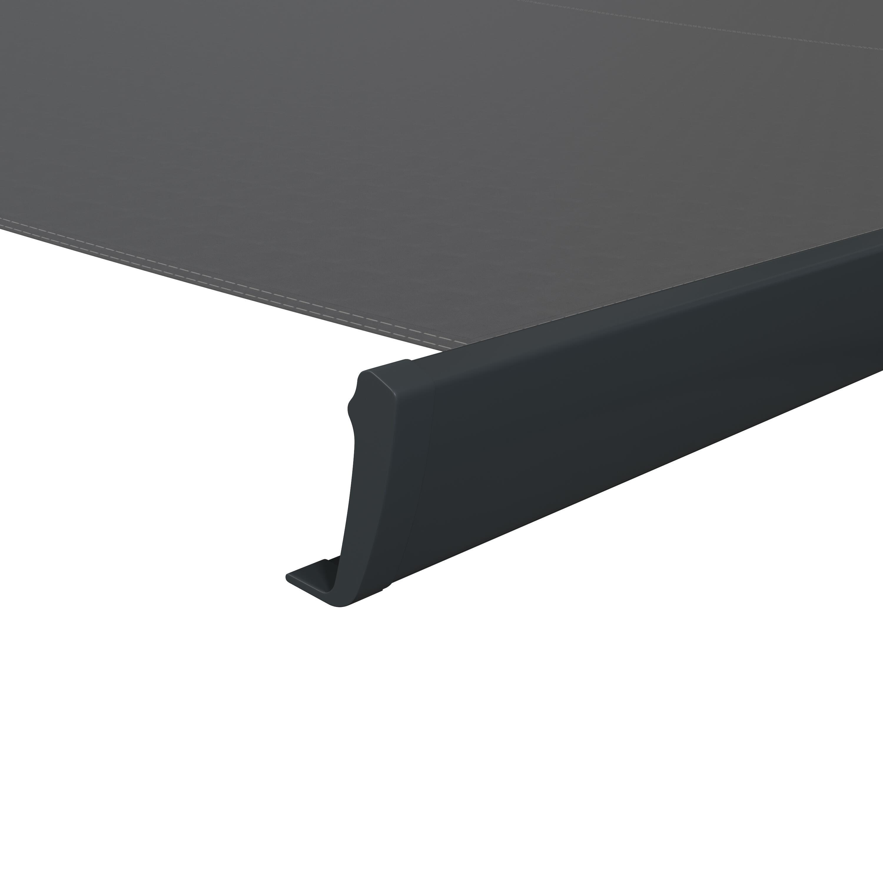 Store banne motorisé 4.95 x 3 m Zefir1 gris, toile polyester gris - 10