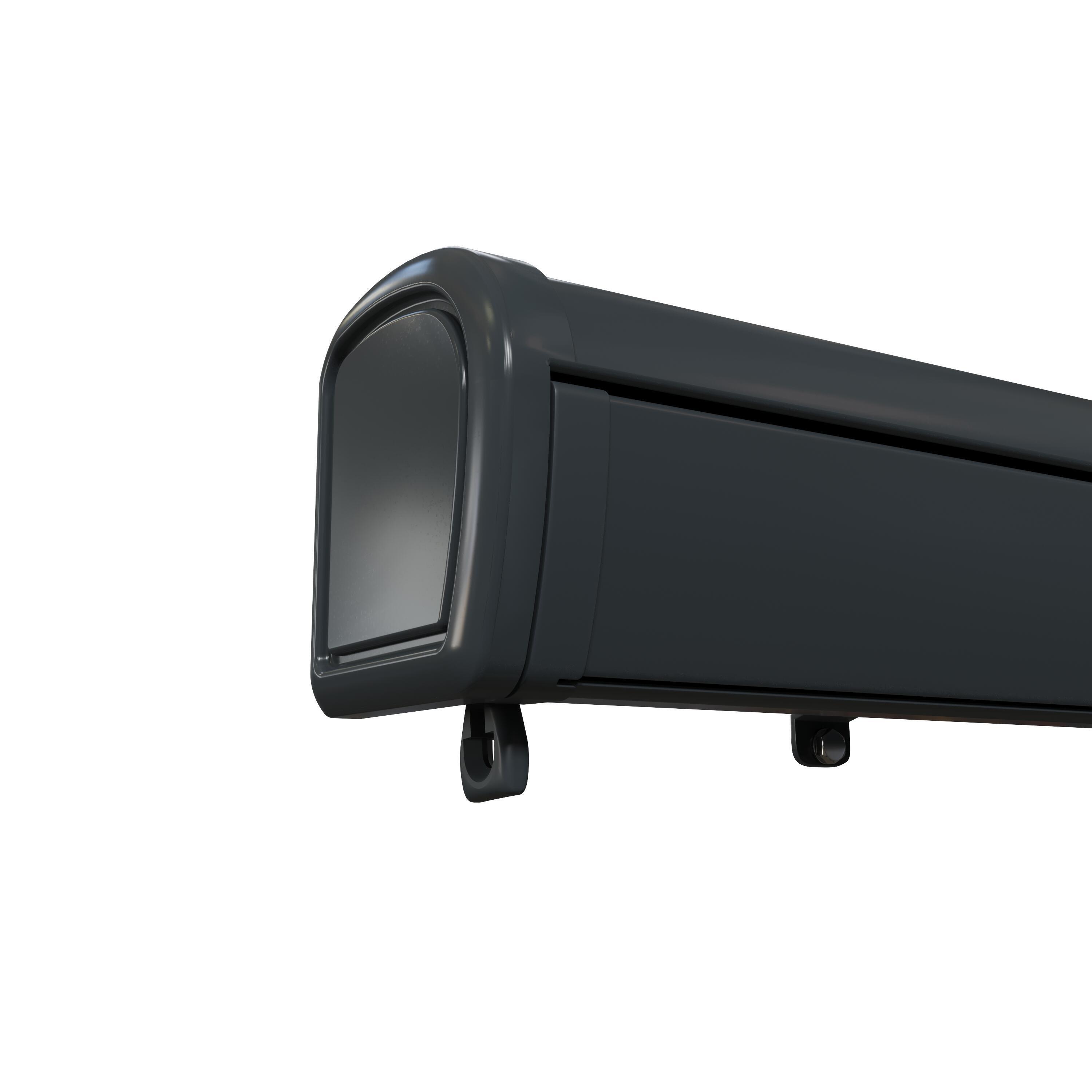 Store banne motorisé 4.95 x 3 m Zefir1 gris, toile polyester gris - 9