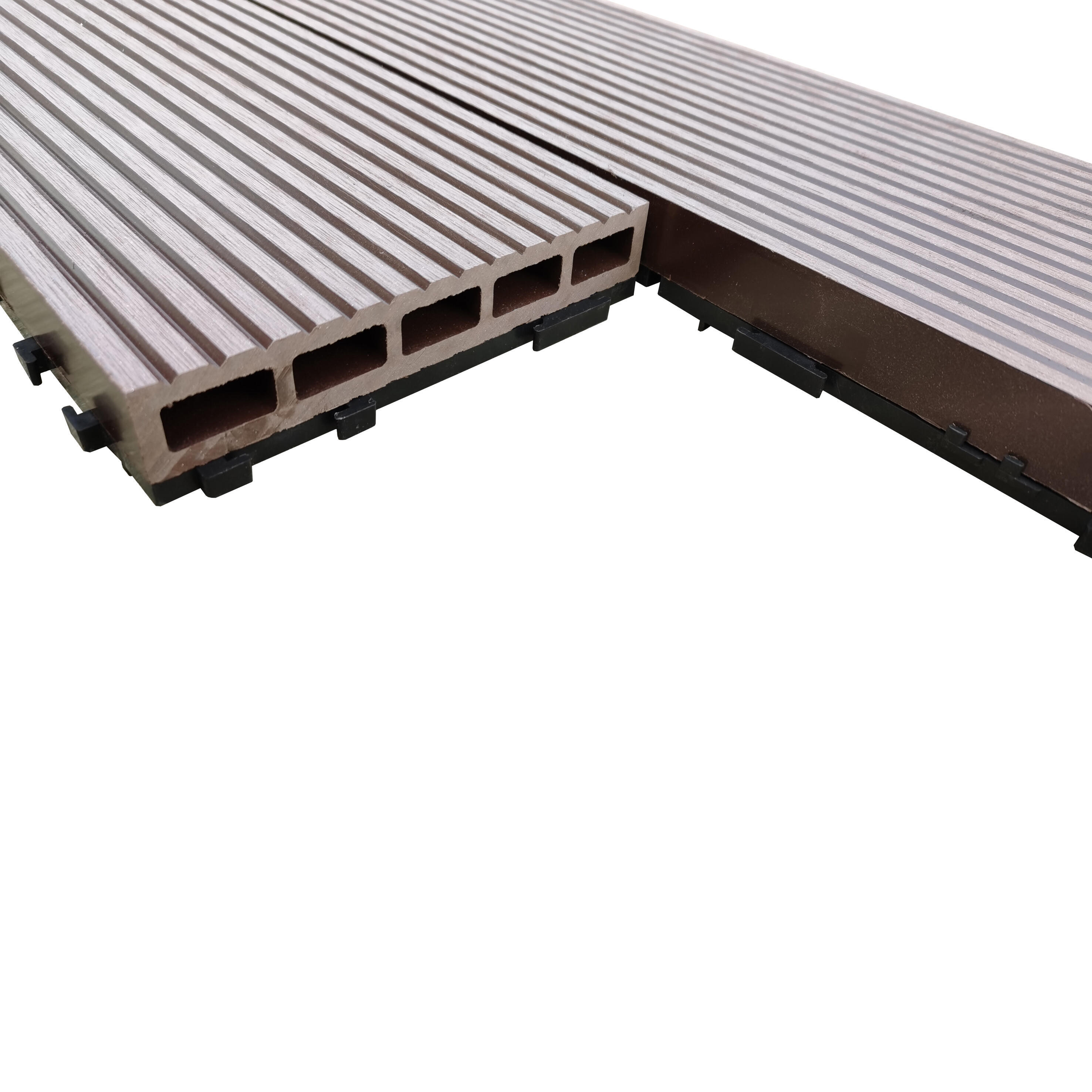 Planche clipsable composite Komi NATERIAL, chocolat, L.120 x l.15 cm x Ep.36 mm - 2
