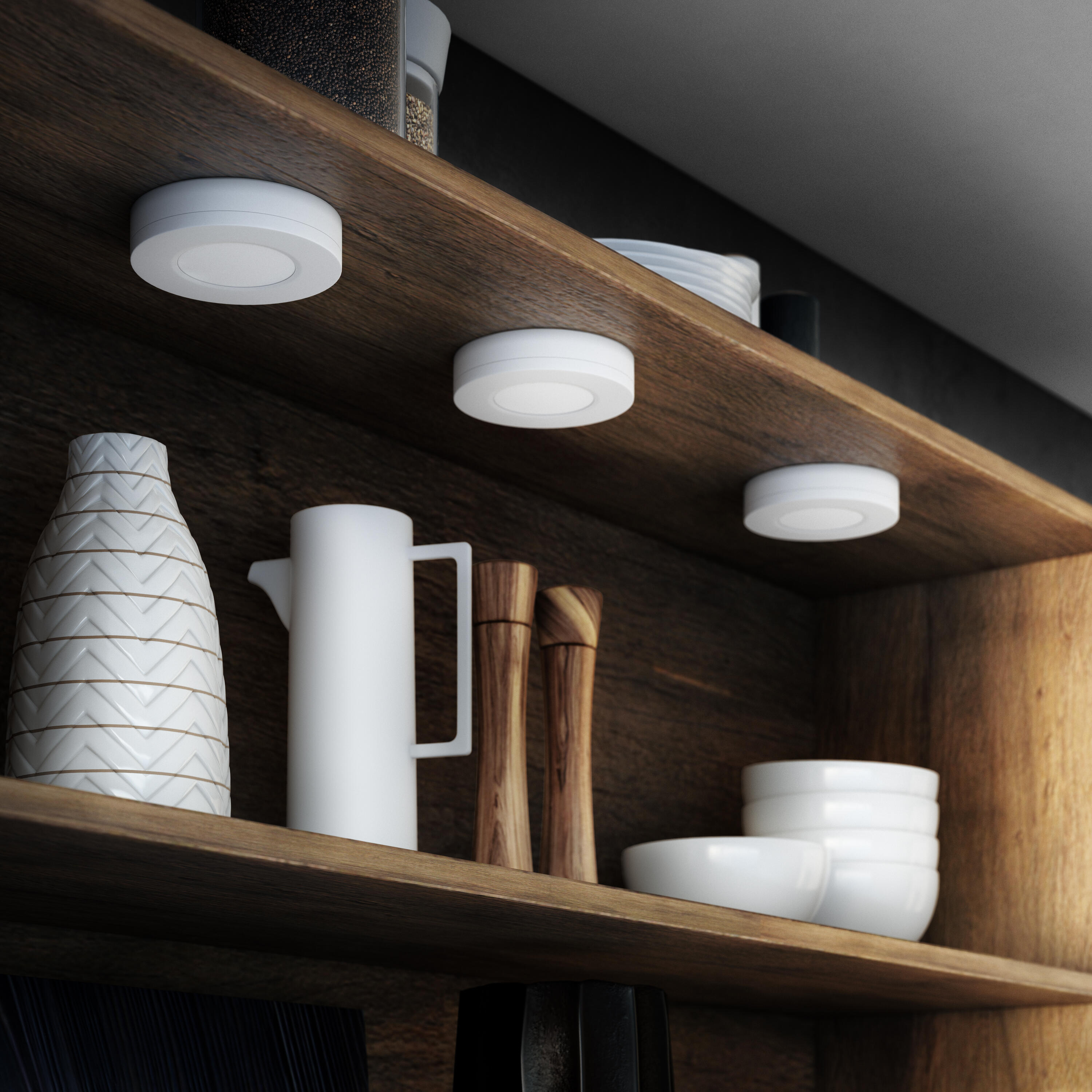 3 spots LED encastrés salle de bain IP44 Bazao, blanc neutre, blanc Inspire - 4