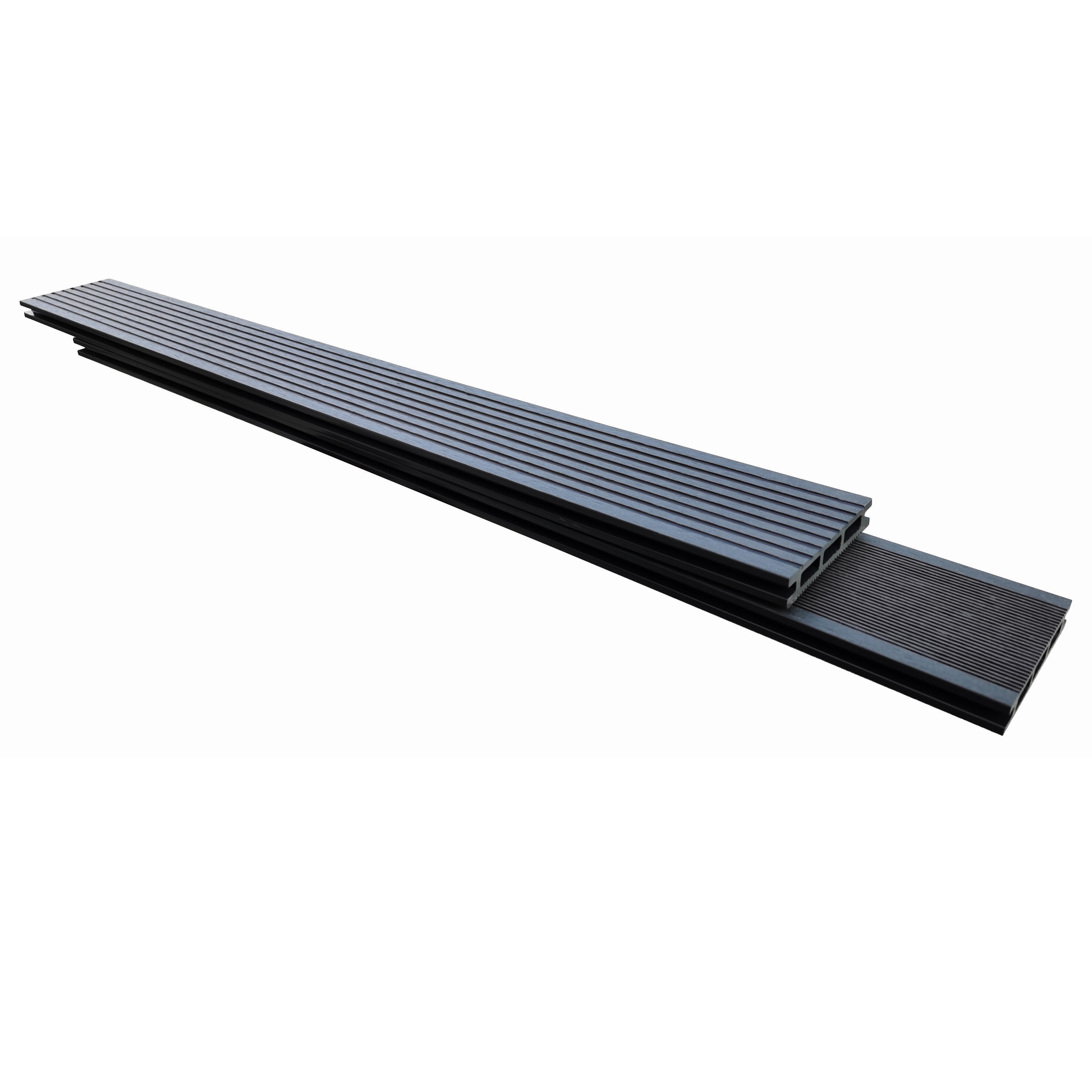 Listone con fissaggio a clip da esterno in composito di legno e plastica (wpc) effetto legno grigio L 220 x L 11 cm x Sp. 20 mm Rio - 4