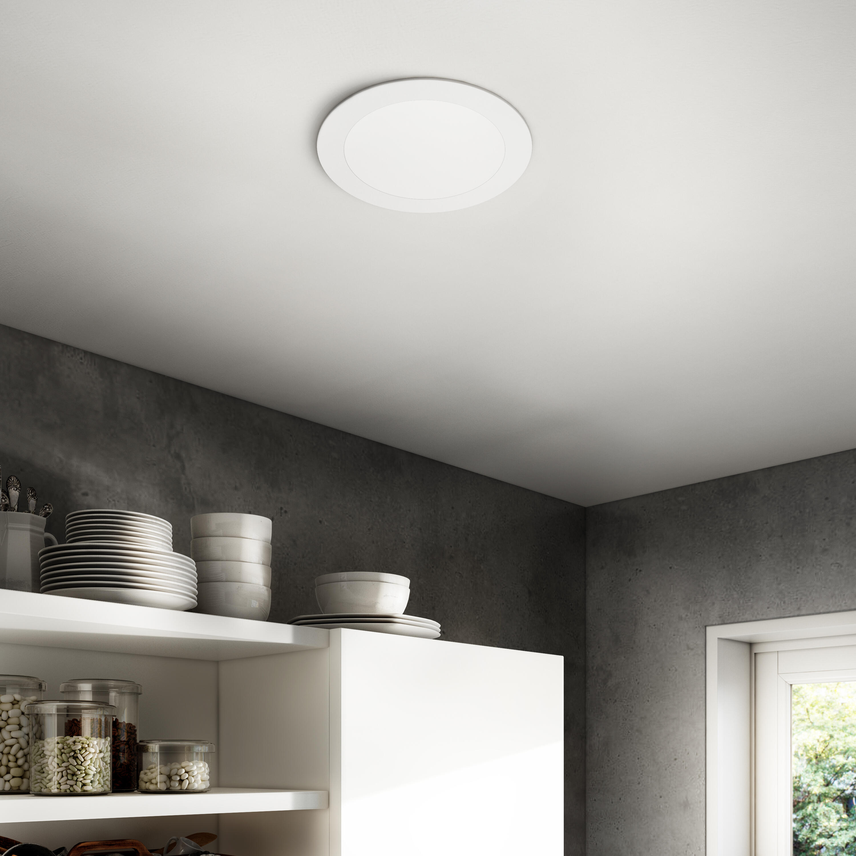 Spot individuel à encastrer fixe led intégrée D22.5, 4000K INSPIRE rond blanc - 2