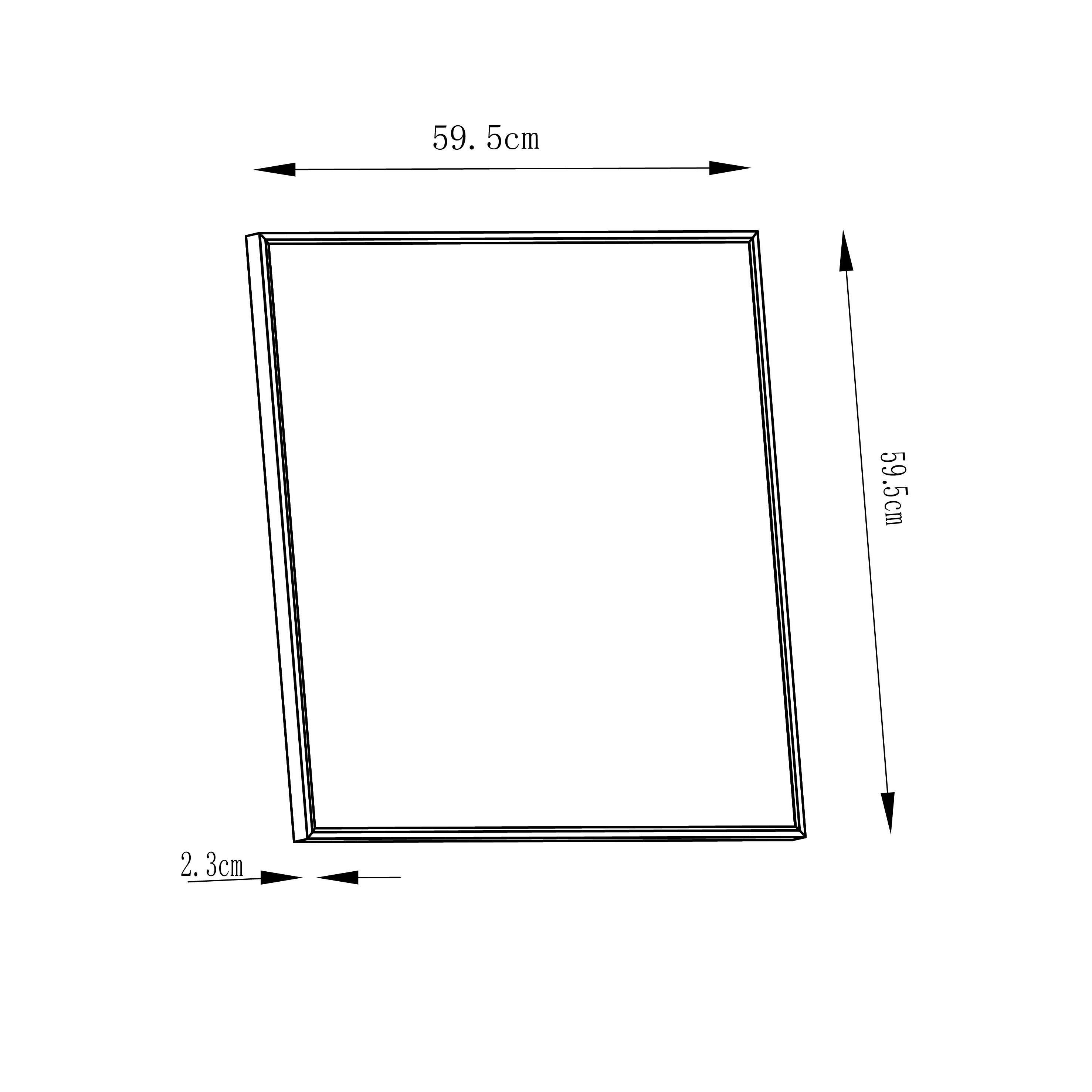 Panneau LED Gdansk, 59.5 x 59.5 cm, variation blancs/intensité, alu INSPIRE - 6