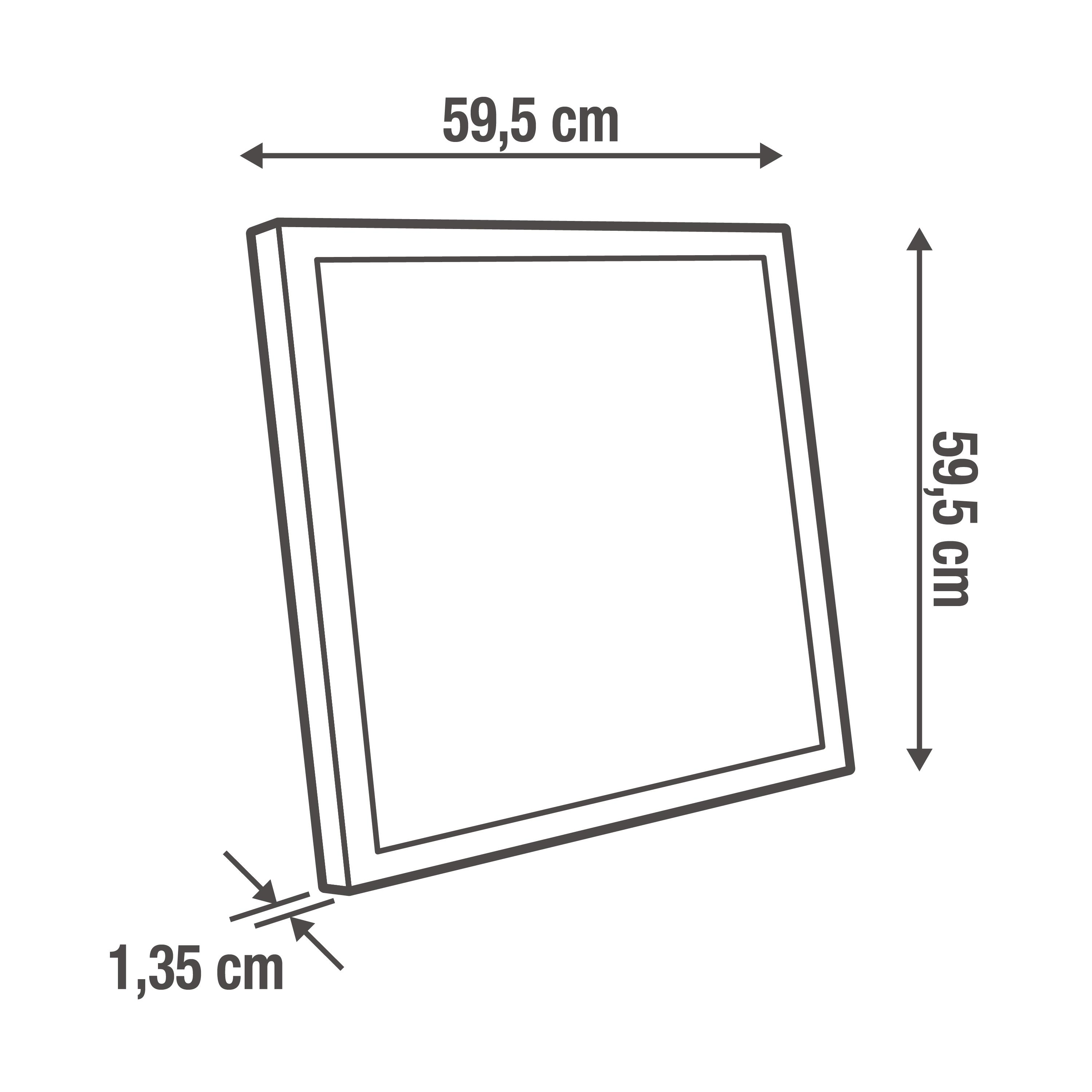 Panneau LED Anvik, 59.5 x 59.5 cm, blanc neutre, INSPIRE - 5
