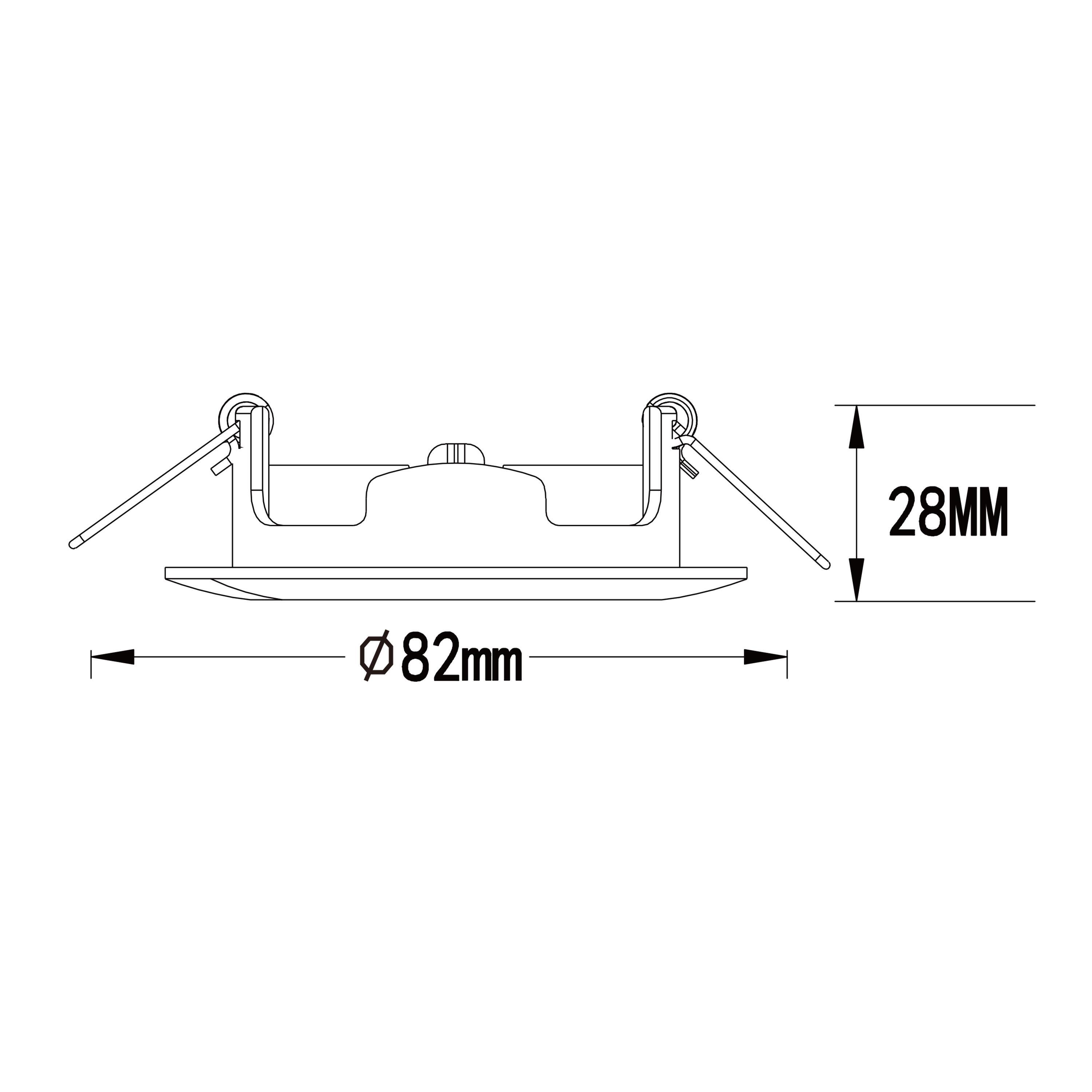 Portafaretto da incasso REMI GU10 bianco tondo IP20 - 2