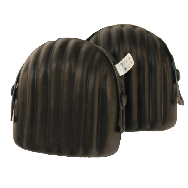 Paire de genouillères polyuréthane réglable noir