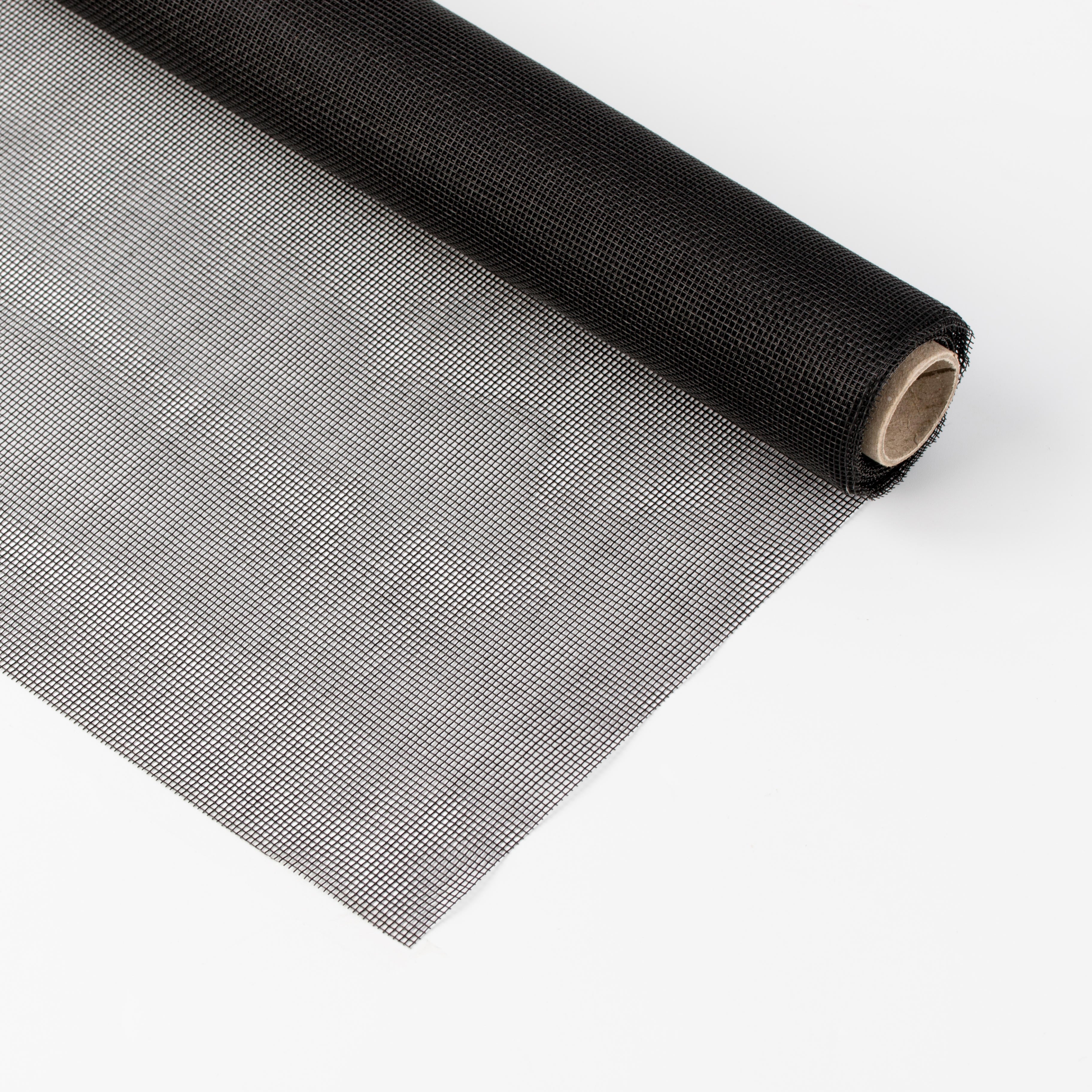 Tela mosquitera recortable para puerta fibra de vidrio negro 120x300cm isoxa
