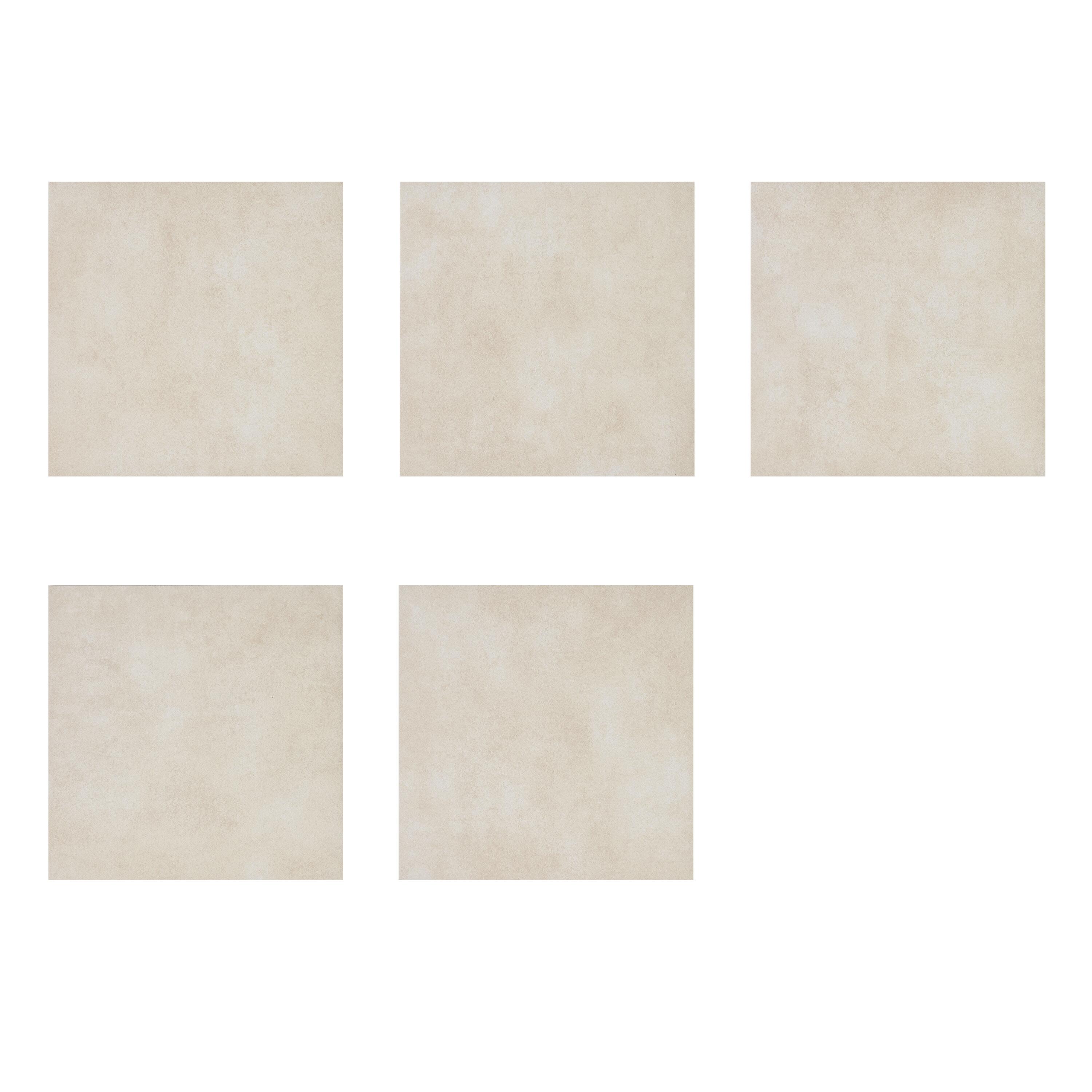 Carrelage sol intérieur / mur intérieur effet ciment beige Road l.30.5 x L.30.5  - 4