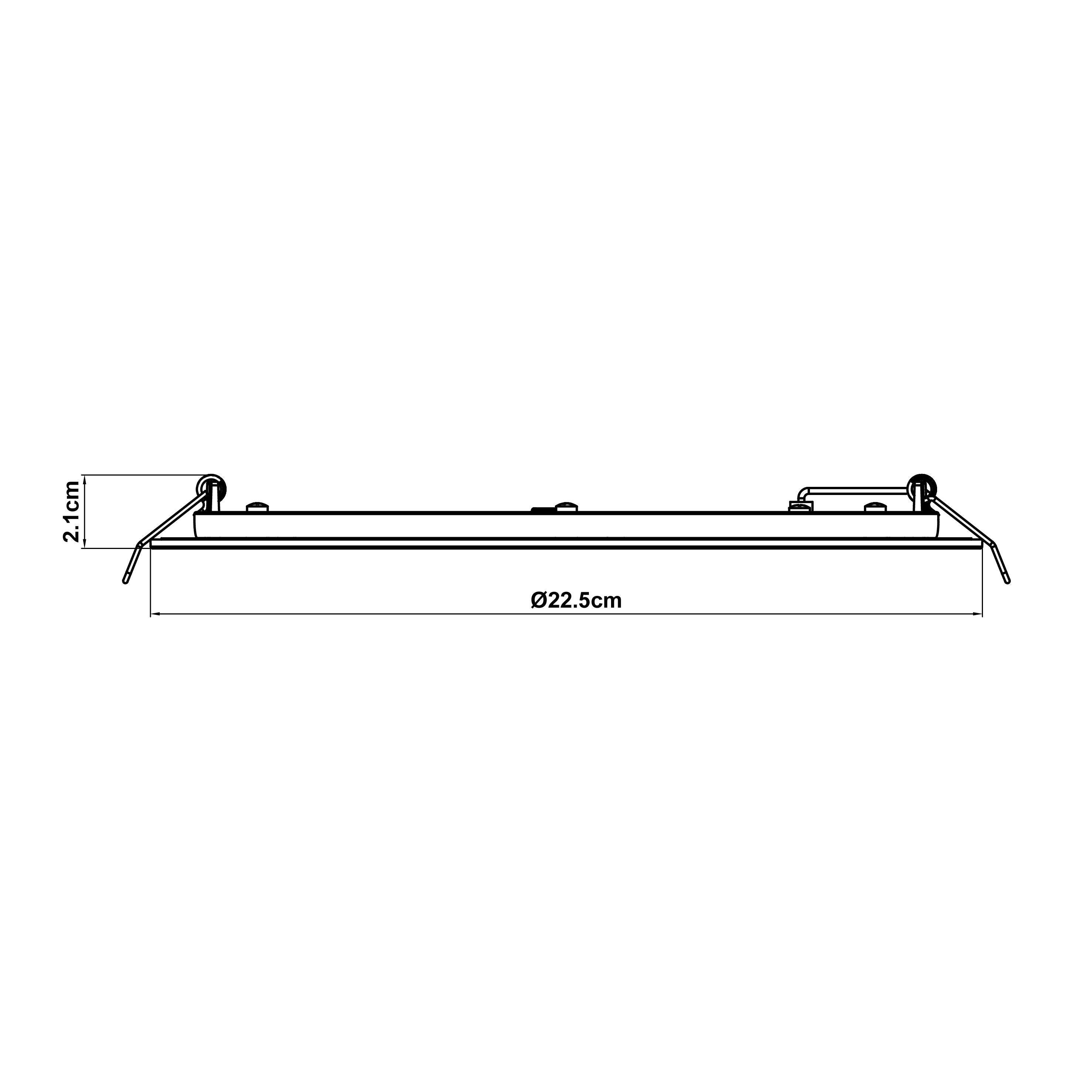 Spot à encastrer Extraflat led, changement d'intensité et de blancs, D22.5 blanc - 7