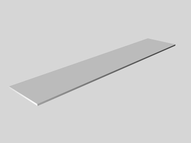 Ripiano per interno mobile in truciolare L 200 x P 40 Sp 16 mm bianco candido