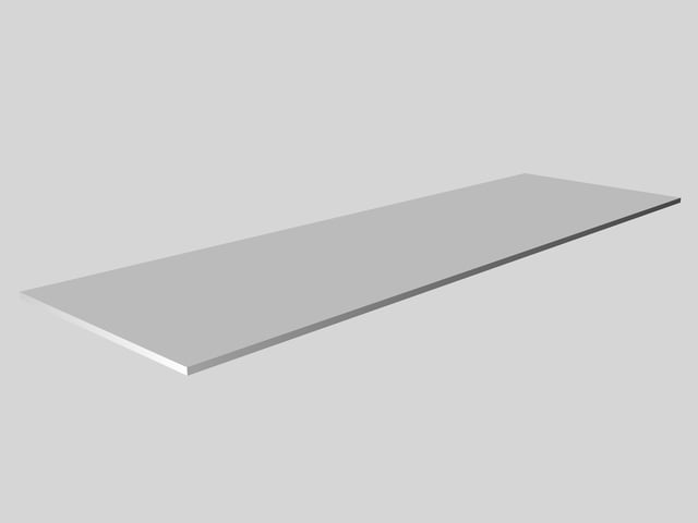 Ripiano per interno mobile in truciolare L 200 x P 60 Sp 16 mm bianco