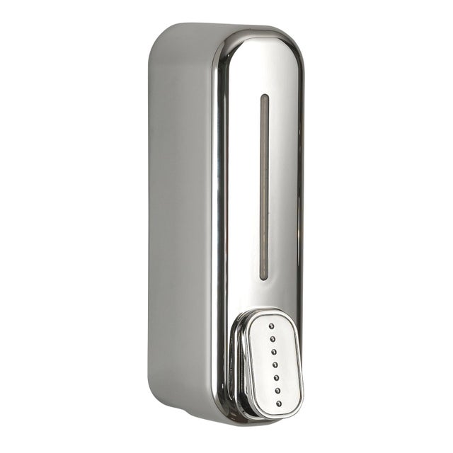 Dispenser sapone per bagno Mullet cromato in abs 0.35 l
