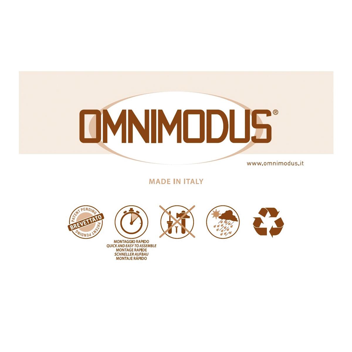 Comodino in polipropilene omnimodus marrone talpa L 40 x H 46 x P 47 cm - 5