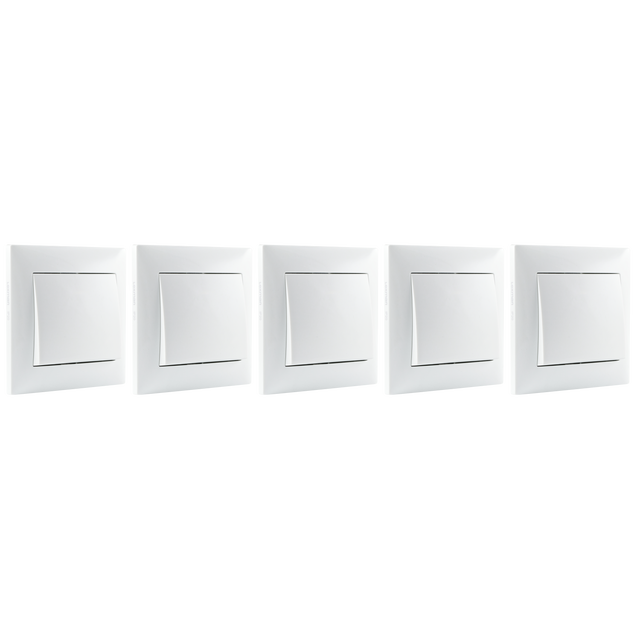 Pack 5 comutadores LIKA BRANCO