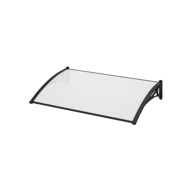 Alpendre em resina preto Artens 100x60 cm
