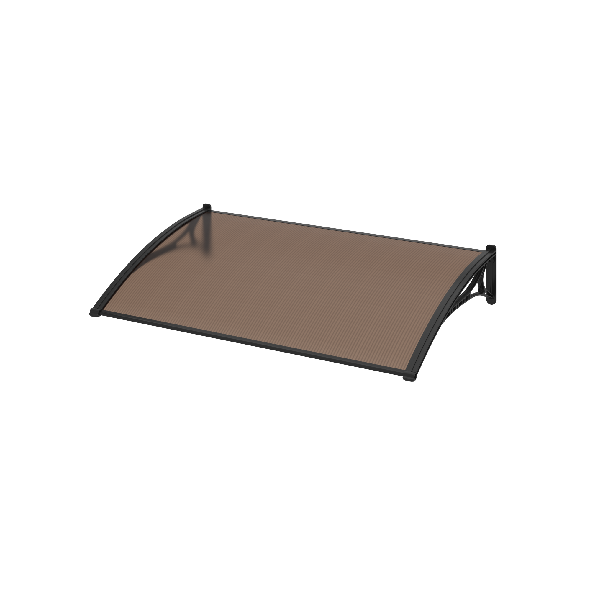 Alpendre em resina preto 100x60 cm - 4