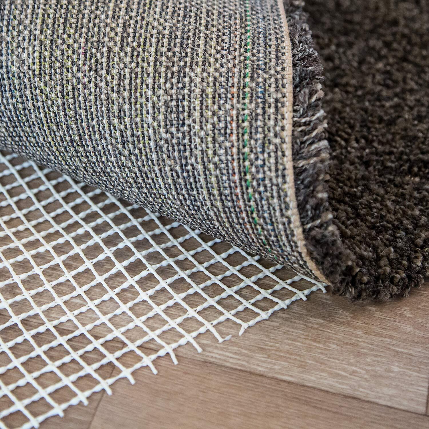 150 150cm Lusee Tappetino Antiscivolo/Antiscivolo per tappeti/Sottotappeto/PVC Protezione Antiscivolo per tappeti e Zerbino/Formato 