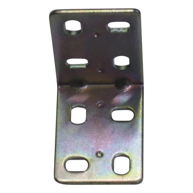 Piastra angolare STANDERS in acciaio zincato grigio L 42 x H 30 X Sp 2 mm 4 pezzi