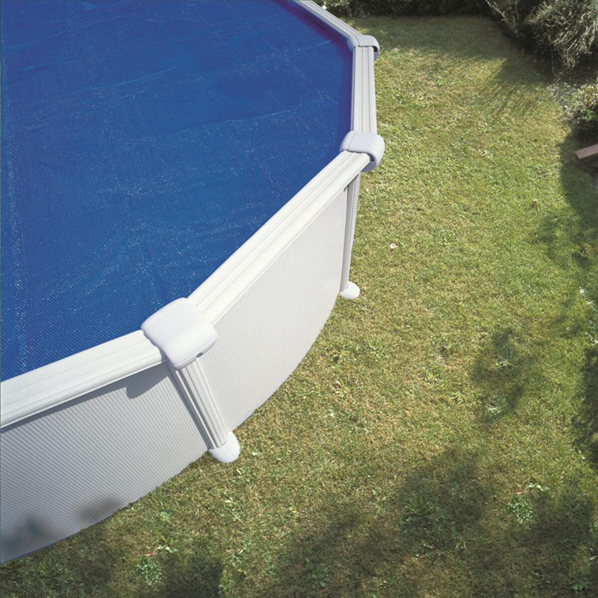 GRASEKAMP Telone Copertura Piscina Ovale 980x540 Cm - Blu Royal - Resistente Inverno/estate