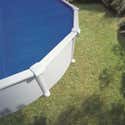 GRASEKAMP Telone Copertura Piscina Ovale 980x540 Cm - Blu Royal - Resistente Inverno/estate