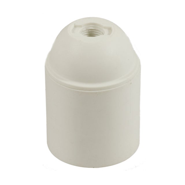 Portalampada E27 in polipropilene bianco