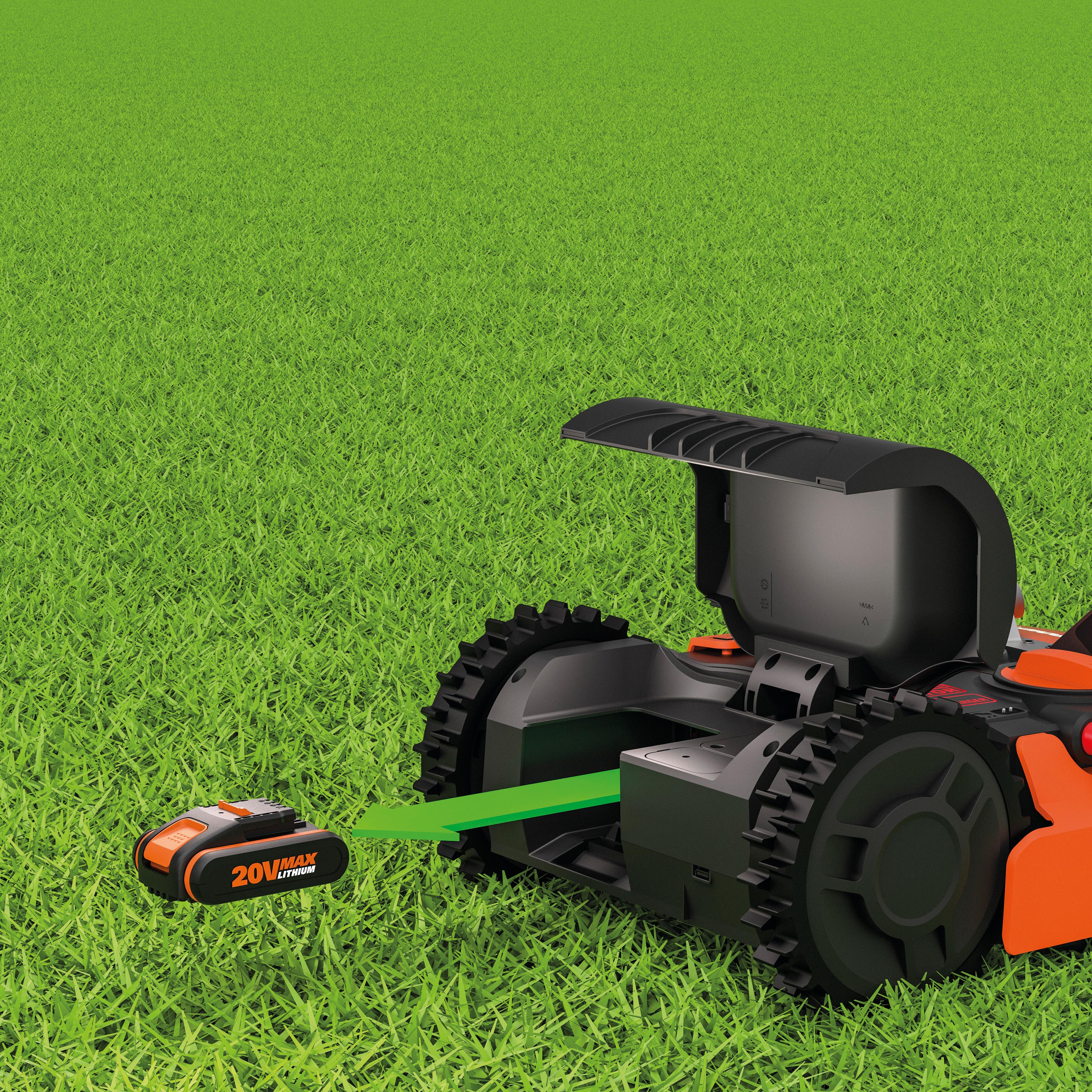 Robot tagliaerba WORX WR165E Landroid M500 PLUS con filo perimetrale larghezza di taglio 18 cm - 9