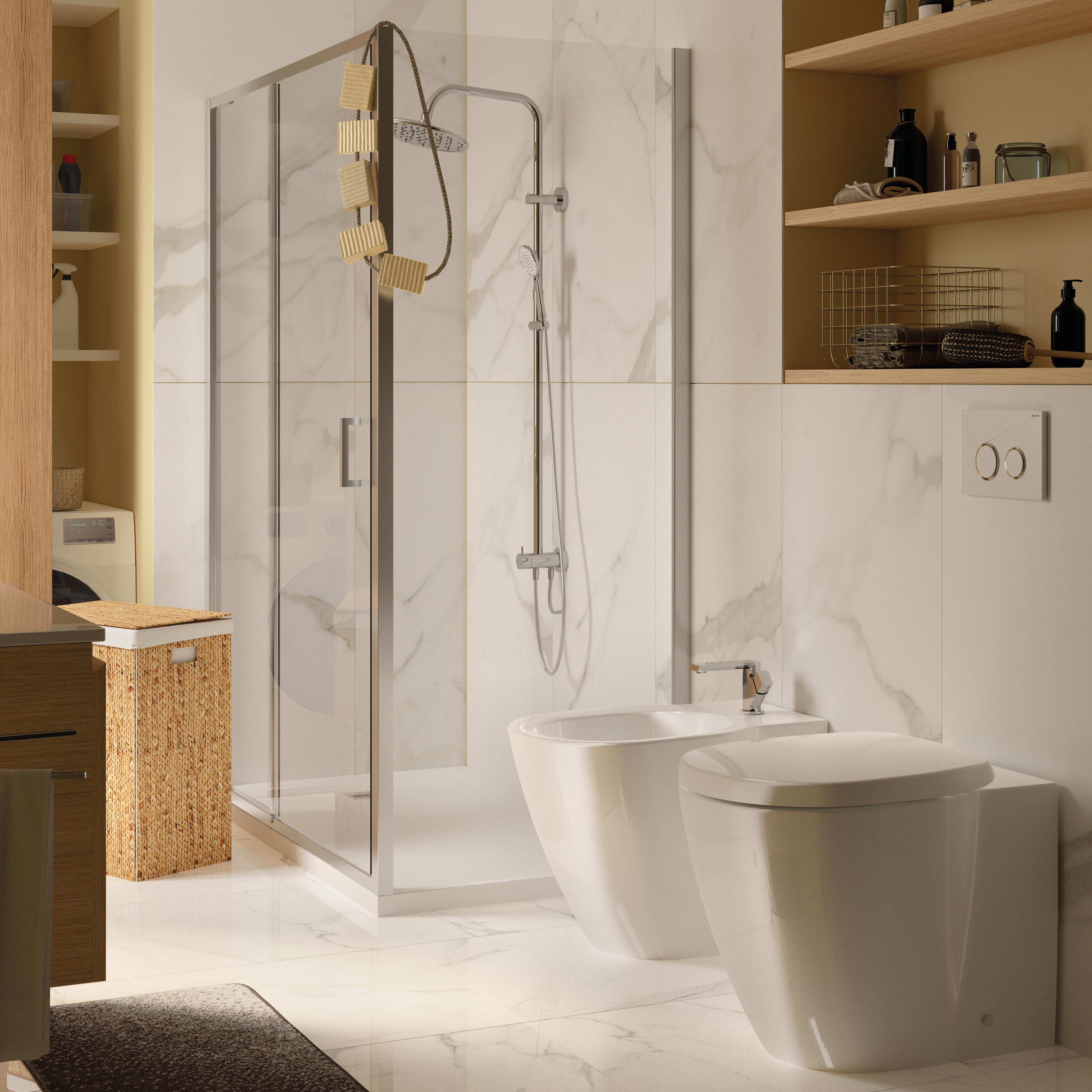 Colonna doccia senza miscelatore Papete cromo - 2