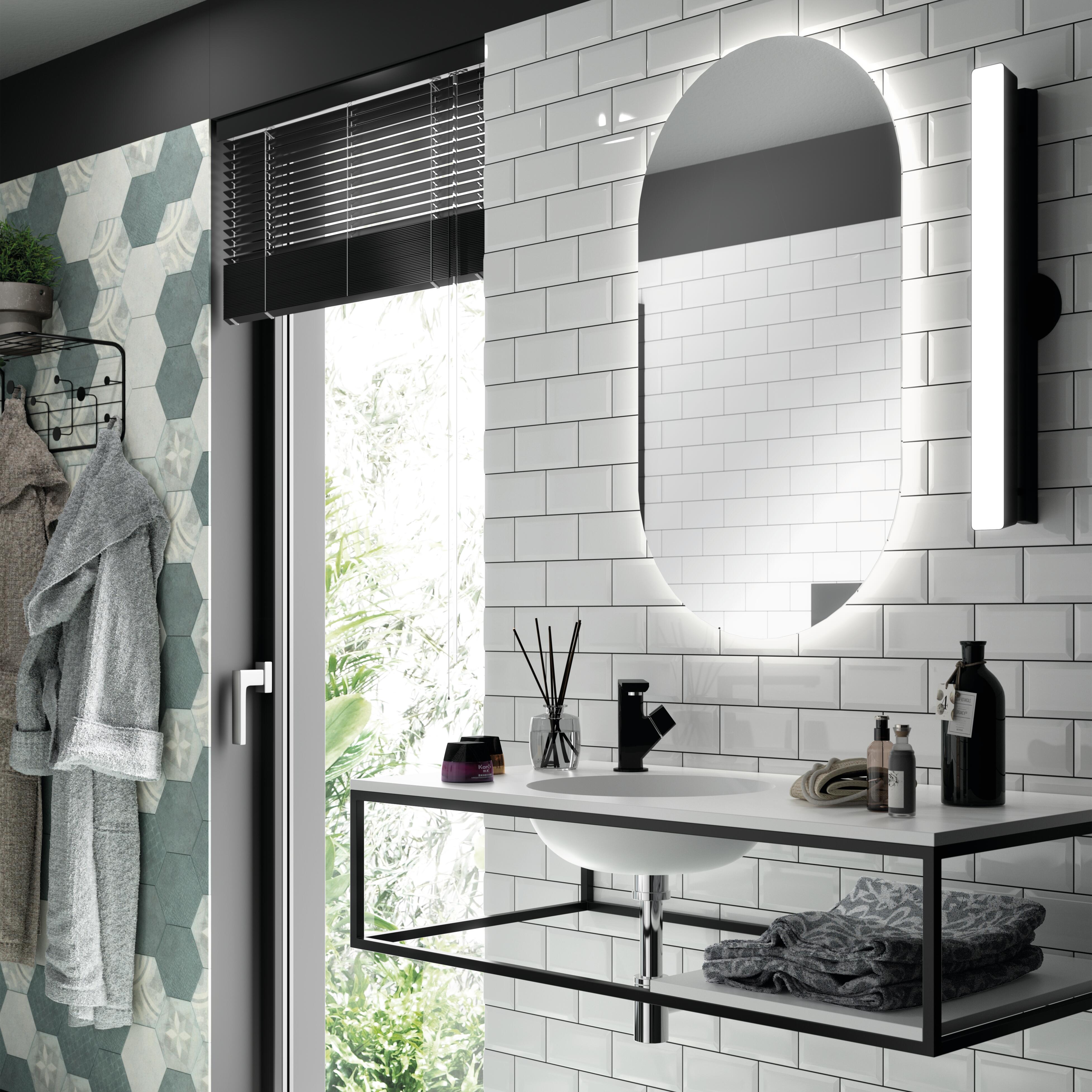 Rubinetto per lavabo Neo nero opaco SENSEA H 13.8 cm - 5