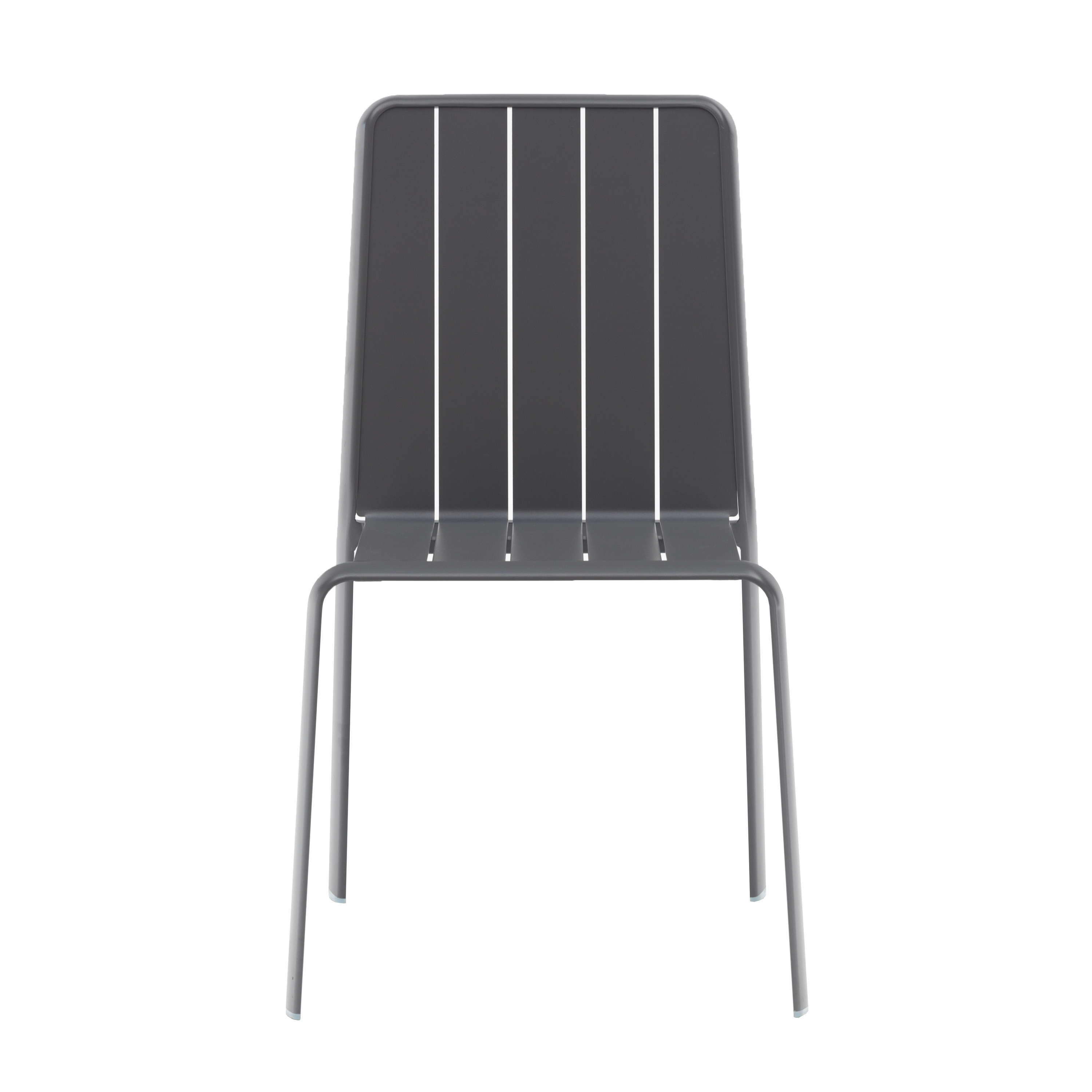 Chaise de jardin Idaho NATERIAL en aluminium gris V1 - 7