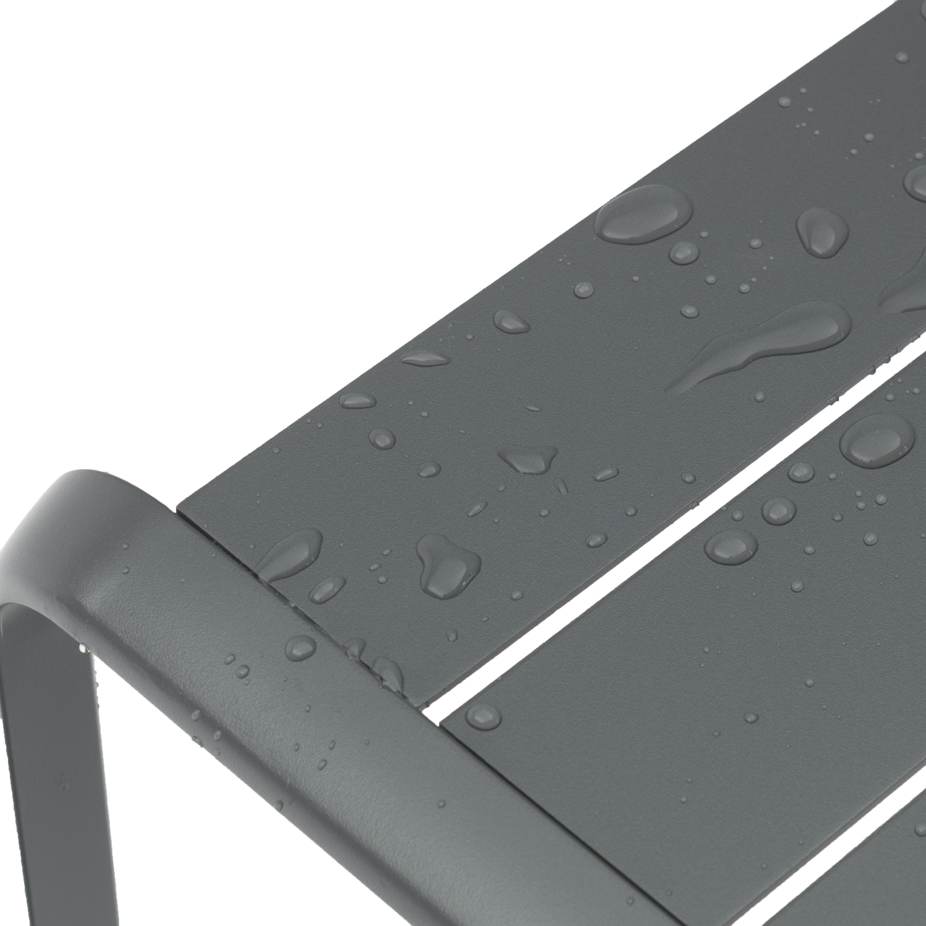 Chaise de jardin Idaho NATERIAL en aluminium gris V1 - 9