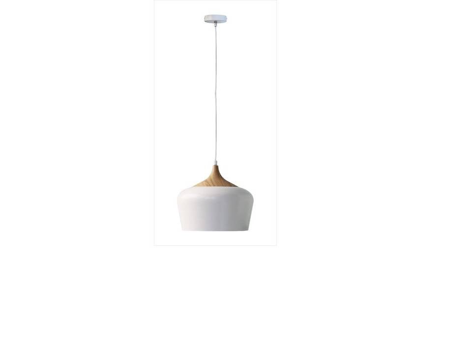 Suspension Fresno fer, blanc, Diam.30 cm INSPIRE, E27 - 4