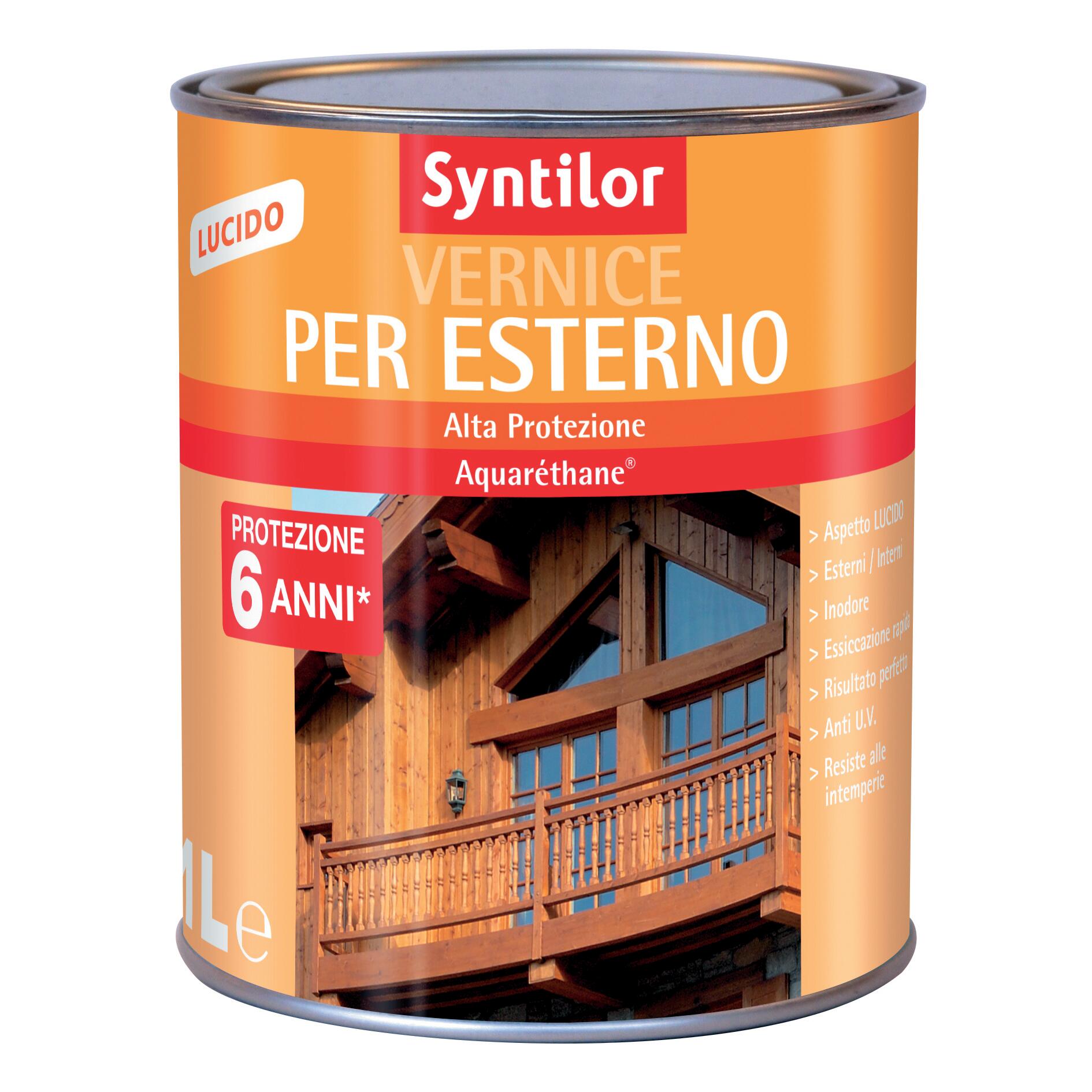 Vernice per legno da esterno SYNTILOR Alta Protezione Aquaréthane verde ...