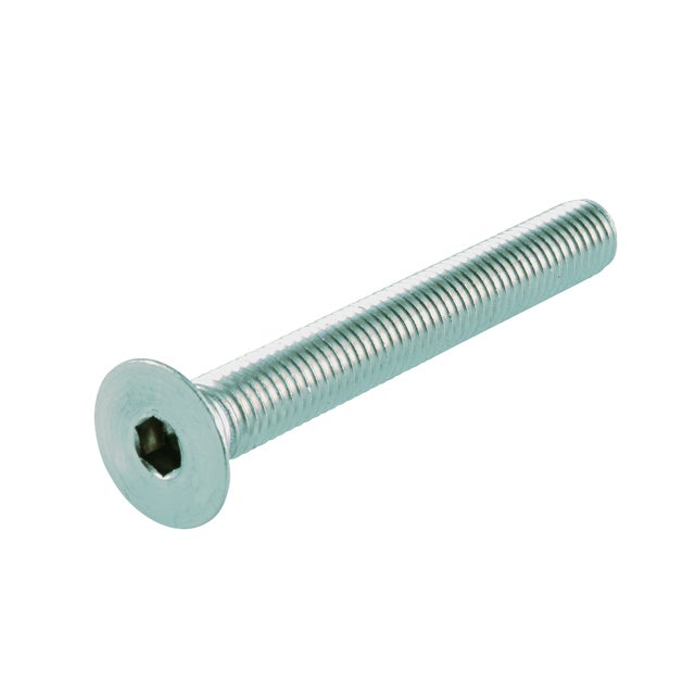 Viti A Testa Svasata Metriche 10 Mm Grado 10.9 Alta Resistenza, Zincate Brillanti