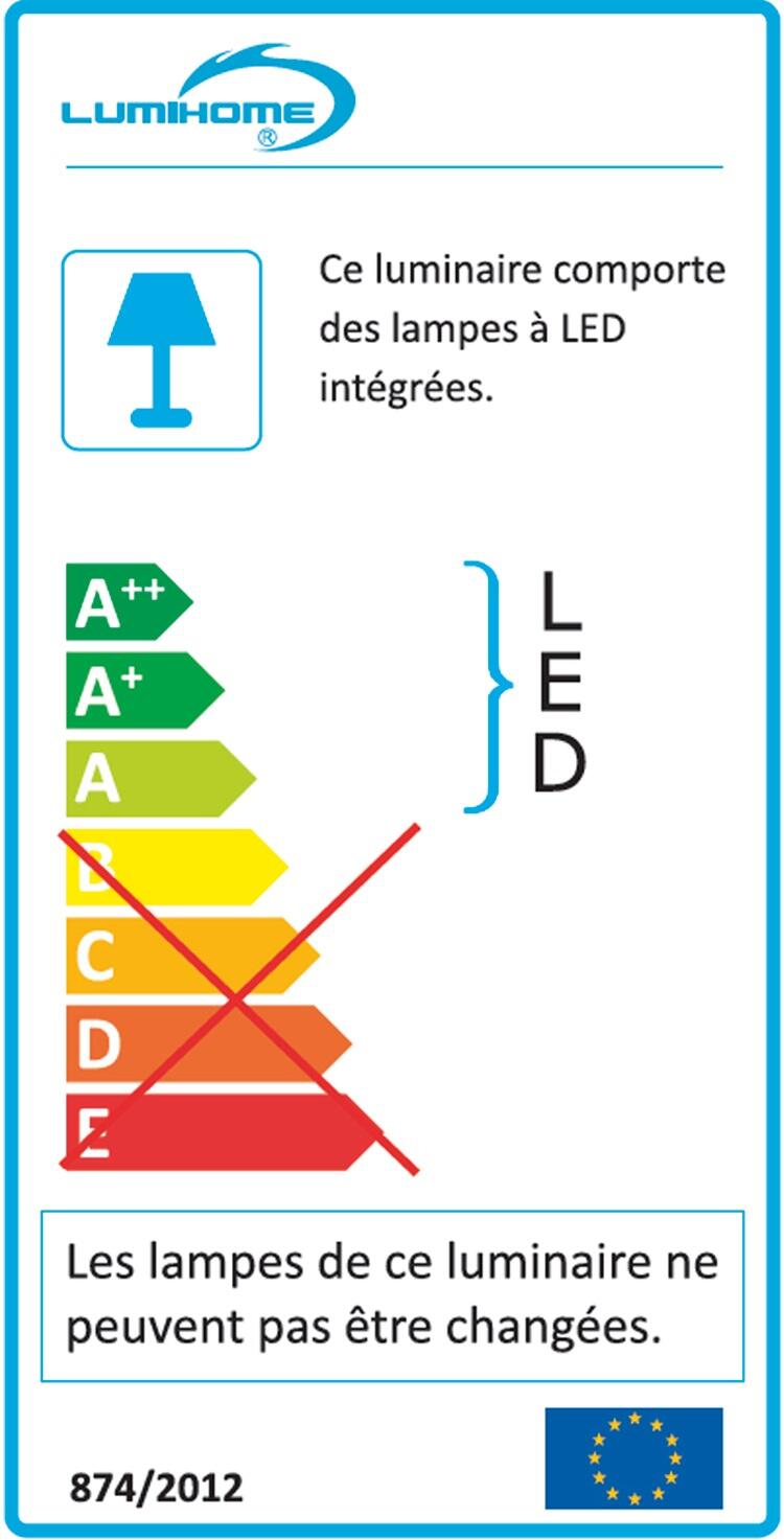 Spot individuel à encastrer Parquet fixe led LED intégrée acier - 2