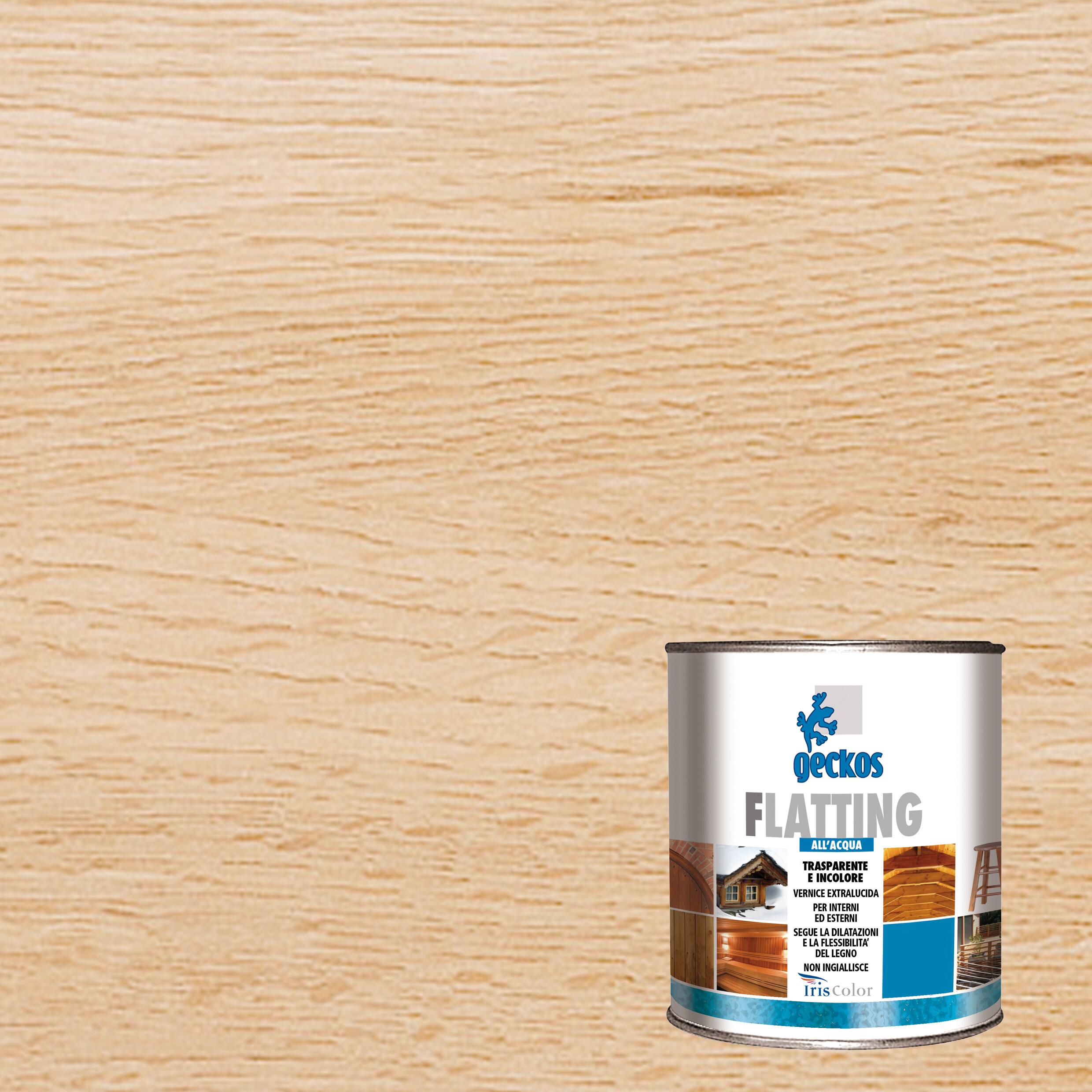 Flatting a base acqua per legno trasparente incolore lucido 0.75 lt - 2