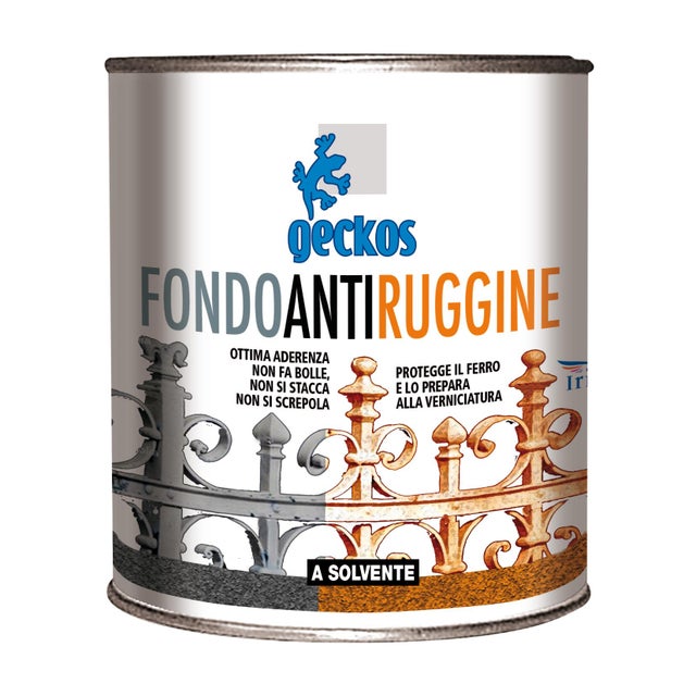 Fondo antiruggine per interno ed esterno GECKOS con solvente per ferro 2.5 L