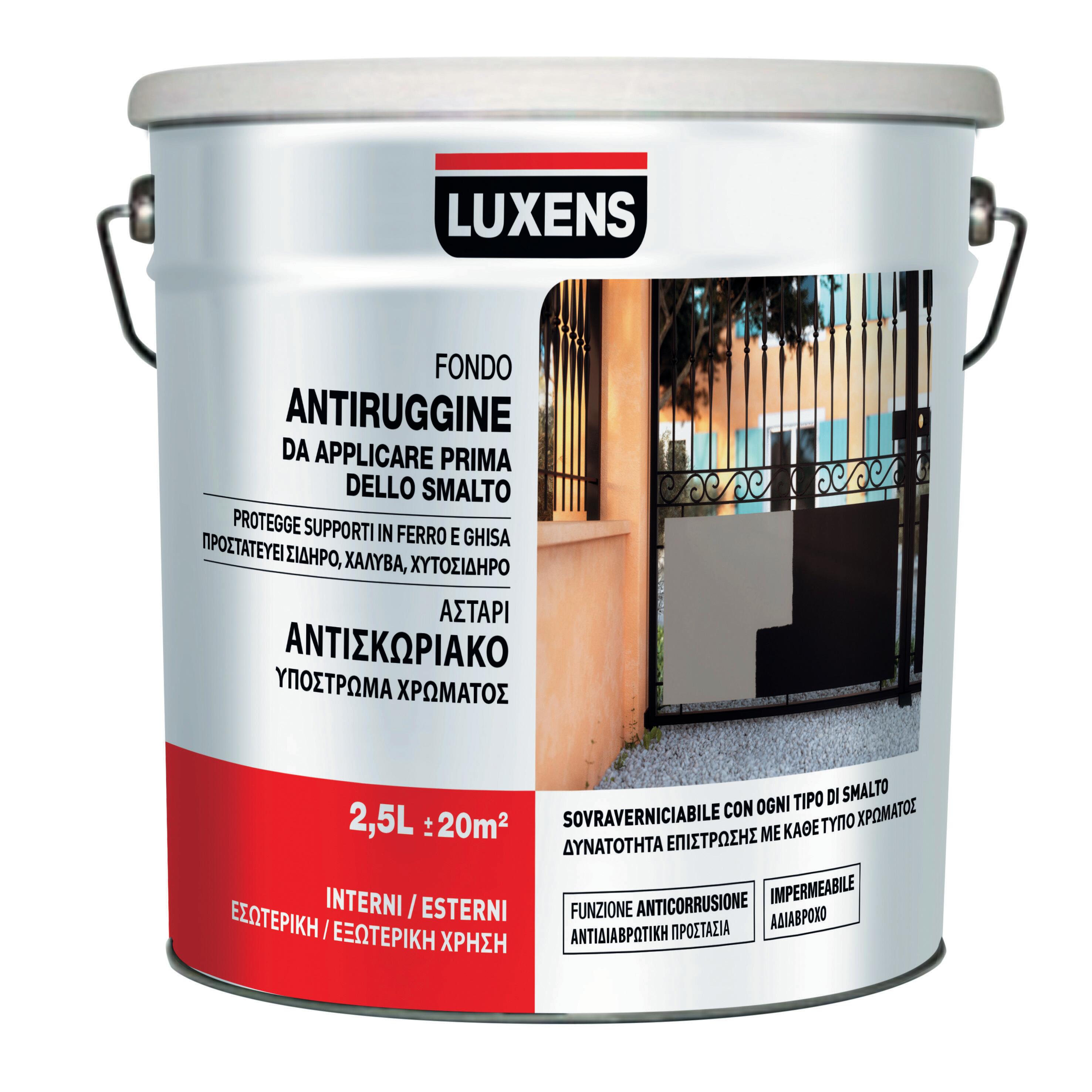 Vernice da esterno antiruggine per ferro LUXENS bianco, 2.5 L | Leroy