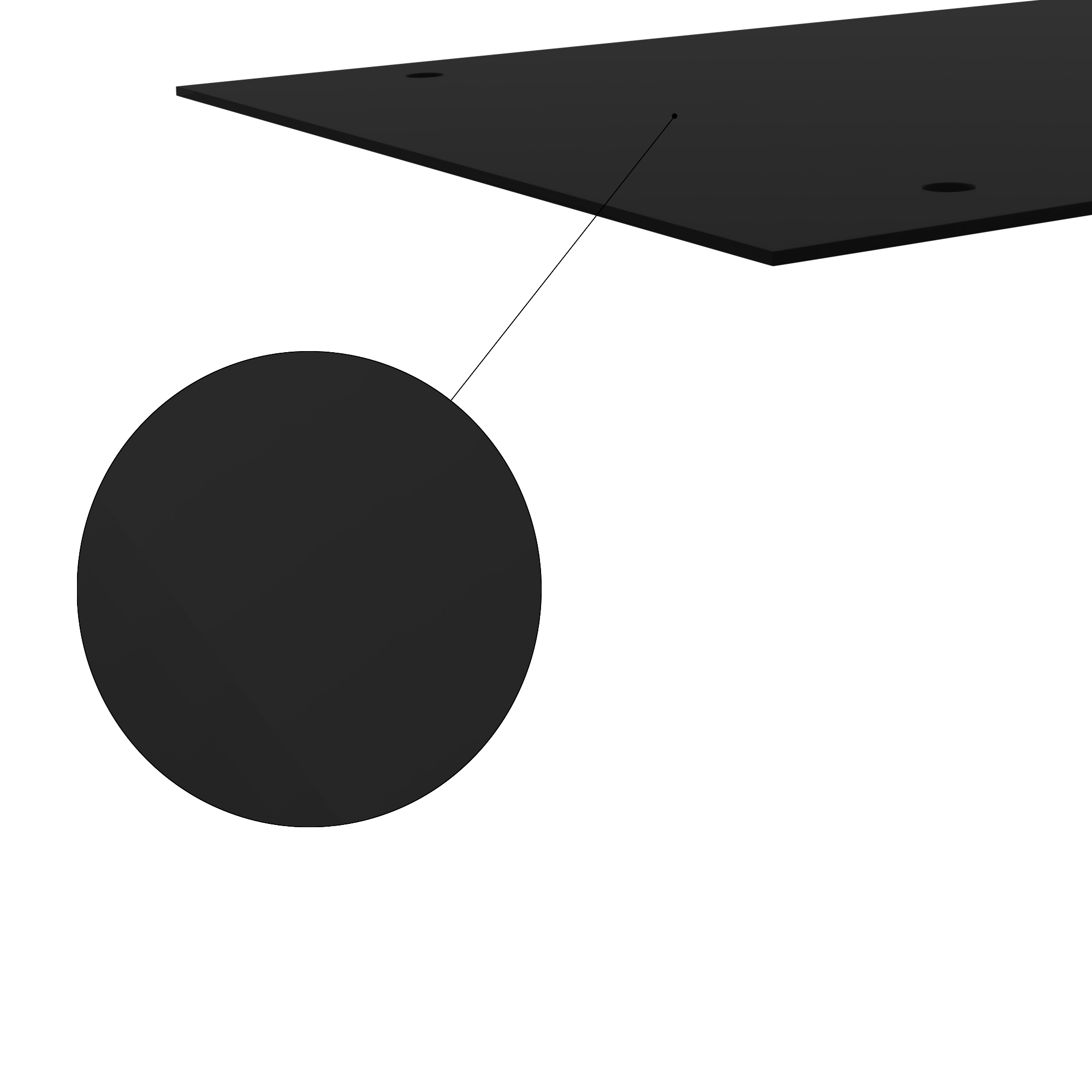 Alpendre em vidro preto Isoxa 140x90 cm - 5
