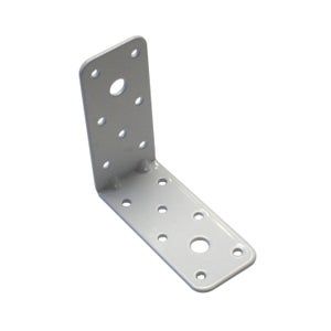 Squadretta Di Giunzione Angolo Staffe 90 Angolo 50x50x35x2,5 Zincato Per Armadi Di Legno Mobili Brace Shelf Supporter (Confezione Da 10 - Foto 12